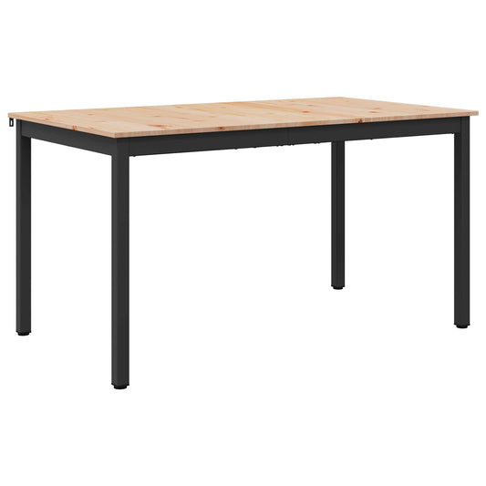 vidaXL Τραπεζαρία Φυσικό 150 x 90 x 75 cm Στερεά ξυλεία πεύκου
