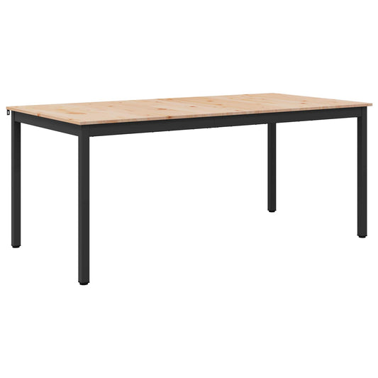 vidaXL Τραπεζαρία Φυσικό 180 x 90 x 75 cm Στερεά ξυλεία πεύκου