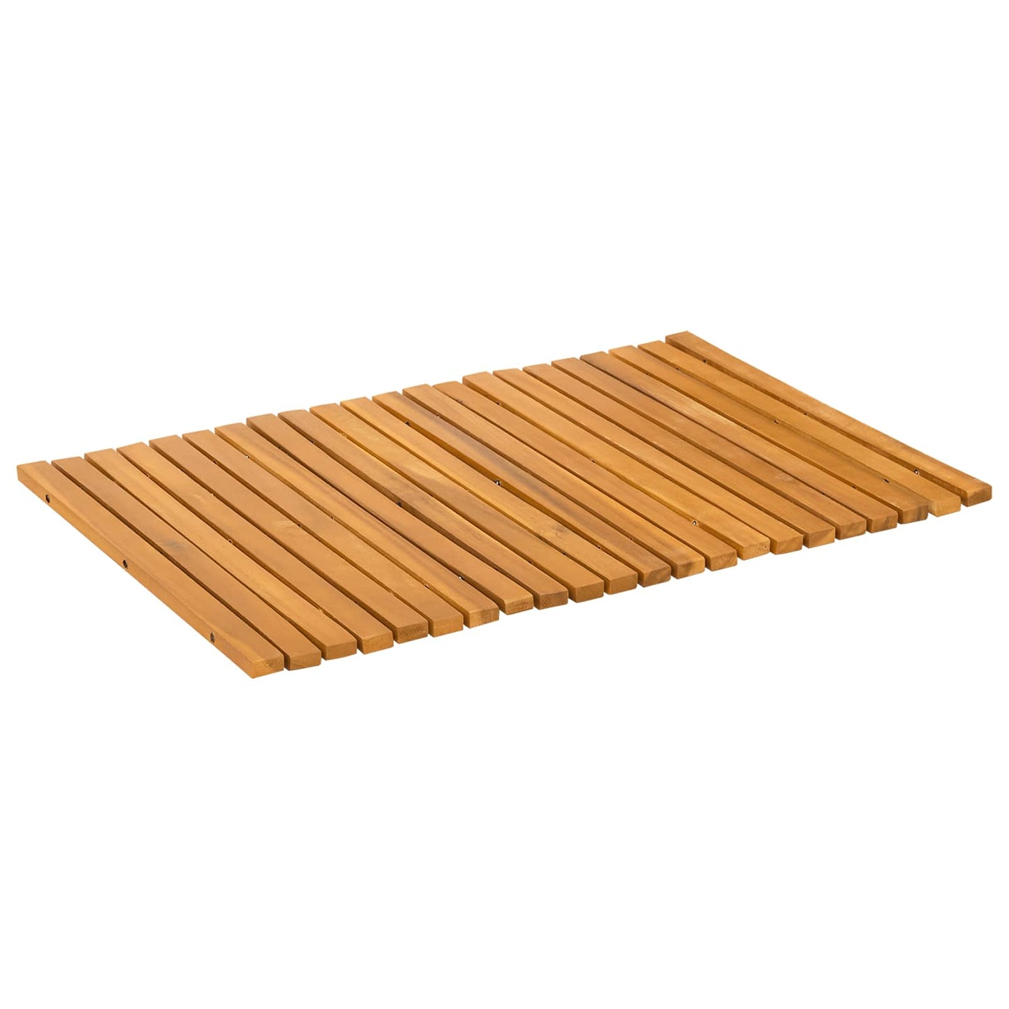 vidaXL Πατάκι μπάνιου Καφέ 60 x 40 cm Στερεό Ξύλο Ακακίας