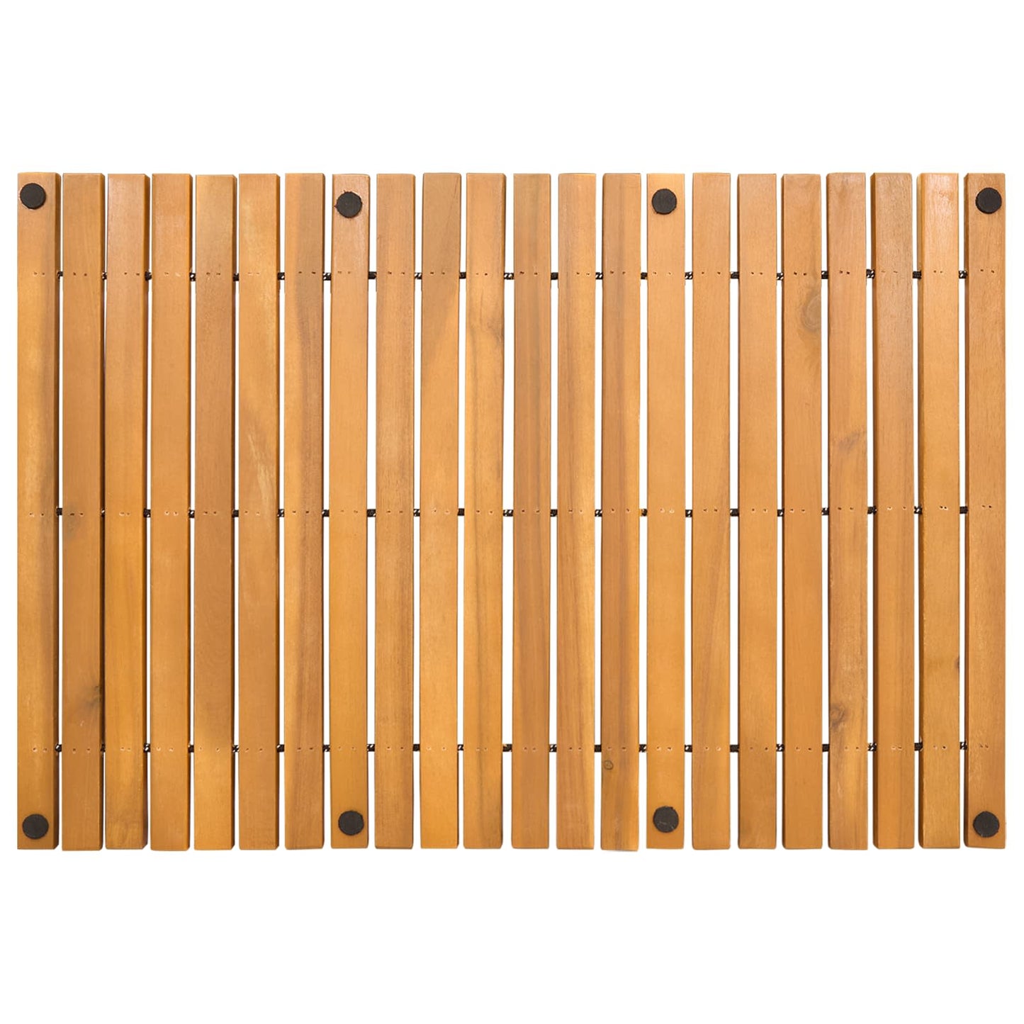 vidaXL Πατάκι μπάνιου Καφέ 60 x 40 cm Στερεό Ξύλο Ακακίας