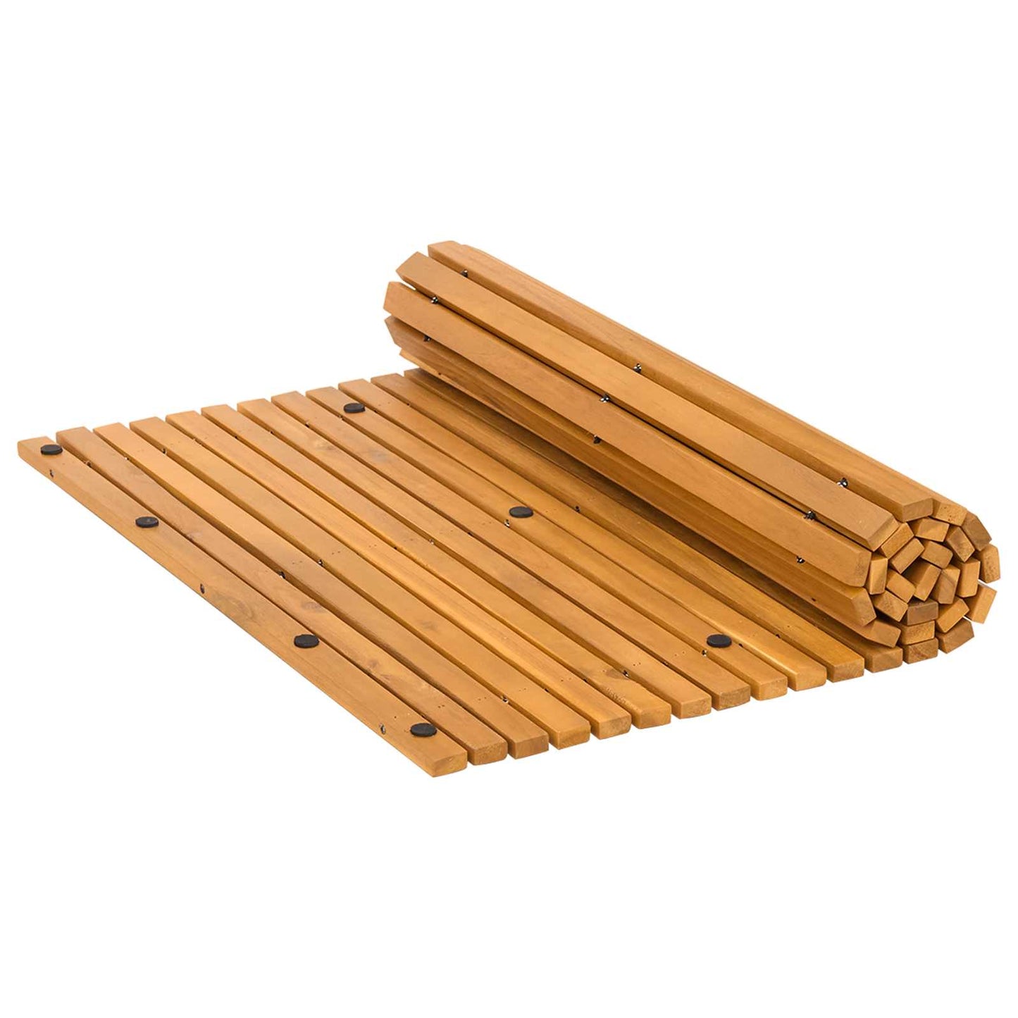 vidaXL Πατάκι μπάνιου Καφέ 100 x 60 cm Στερεό Ξύλο Ακακίας
