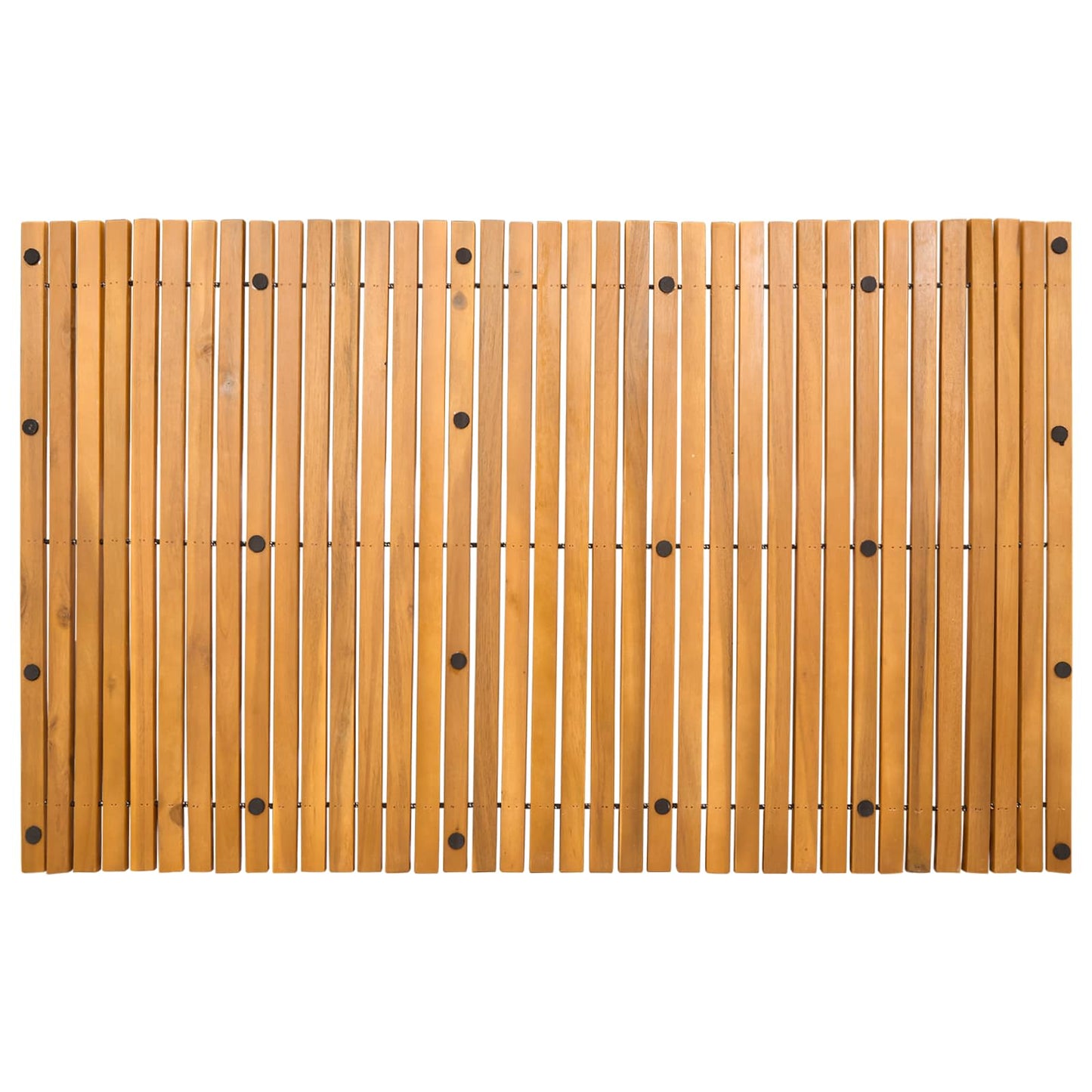 vidaXL Πατάκι μπάνιου Καφέ 100 x 60 cm Στερεό Ξύλο Ακακίας