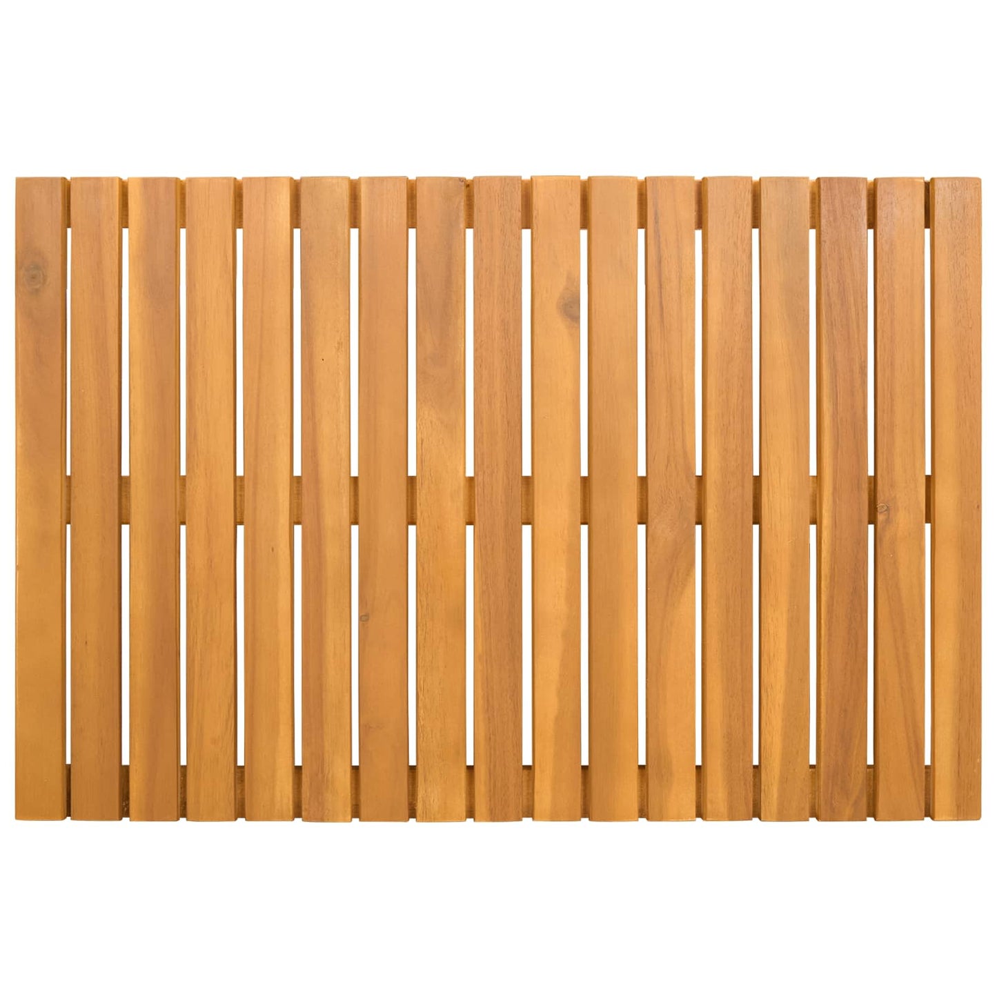 vidaXL Πατάκι μπάνιου Μονόχρωμο Καφέ 60 x 40 cm Στερεό Ξύλο Ακακίας