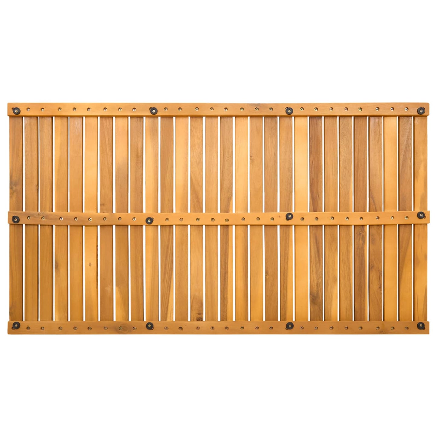 vidaXL Πατάκι μπάνιου Μονόχρωμο Καφέ 100 x 55 cm Στερεό Ξύλο Ακακίας