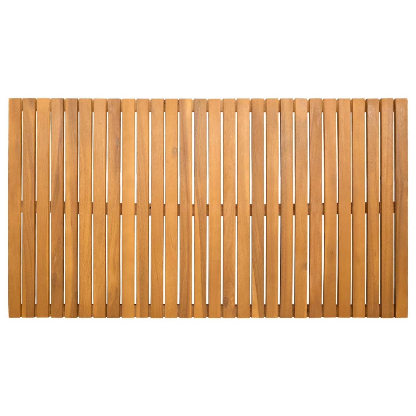vidaXL Πατάκι μπάνιου Μονόχρωμο Καφέ 100 x 55 cm Στερεό Ξύλο Ακακίας