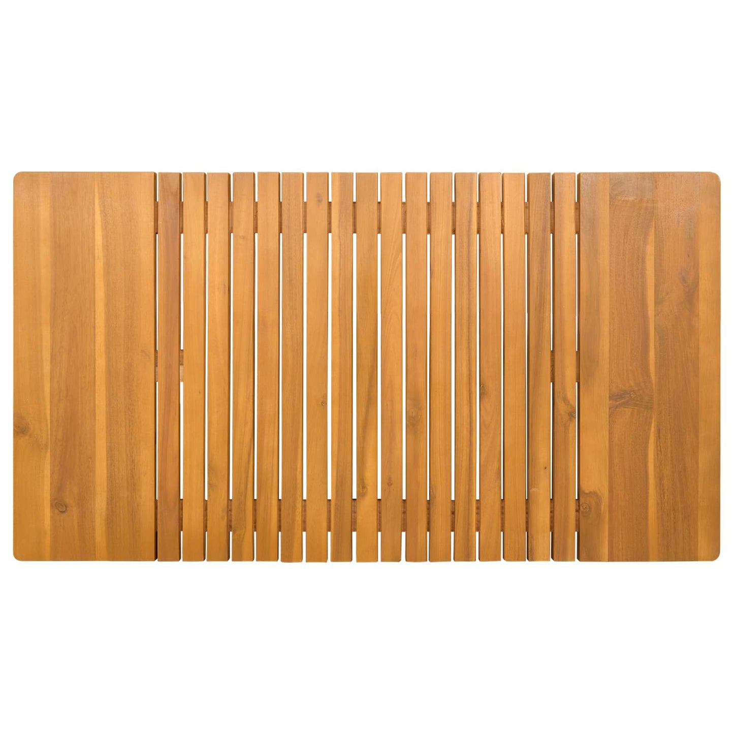 vidaXL Πατάκι μπάνιου Μονόχρωμο Καφέ 100 x 55 cm Στερεό Ξύλο Ακακίας