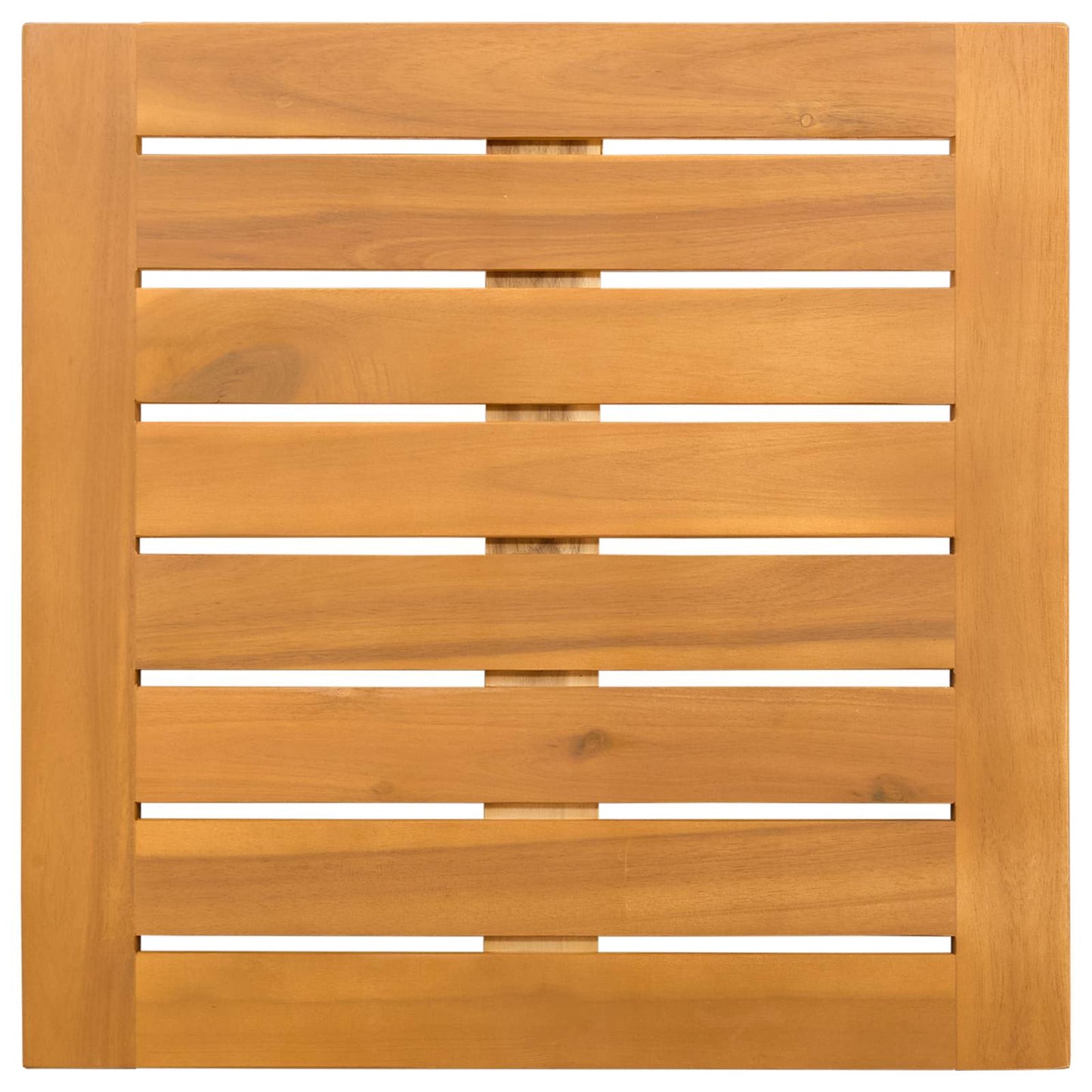 vidaXL Πατάκι μπάνιου Μονόχρωμο Καφέ 50 x 50 cm Στερεό Ξύλο Ακακίας