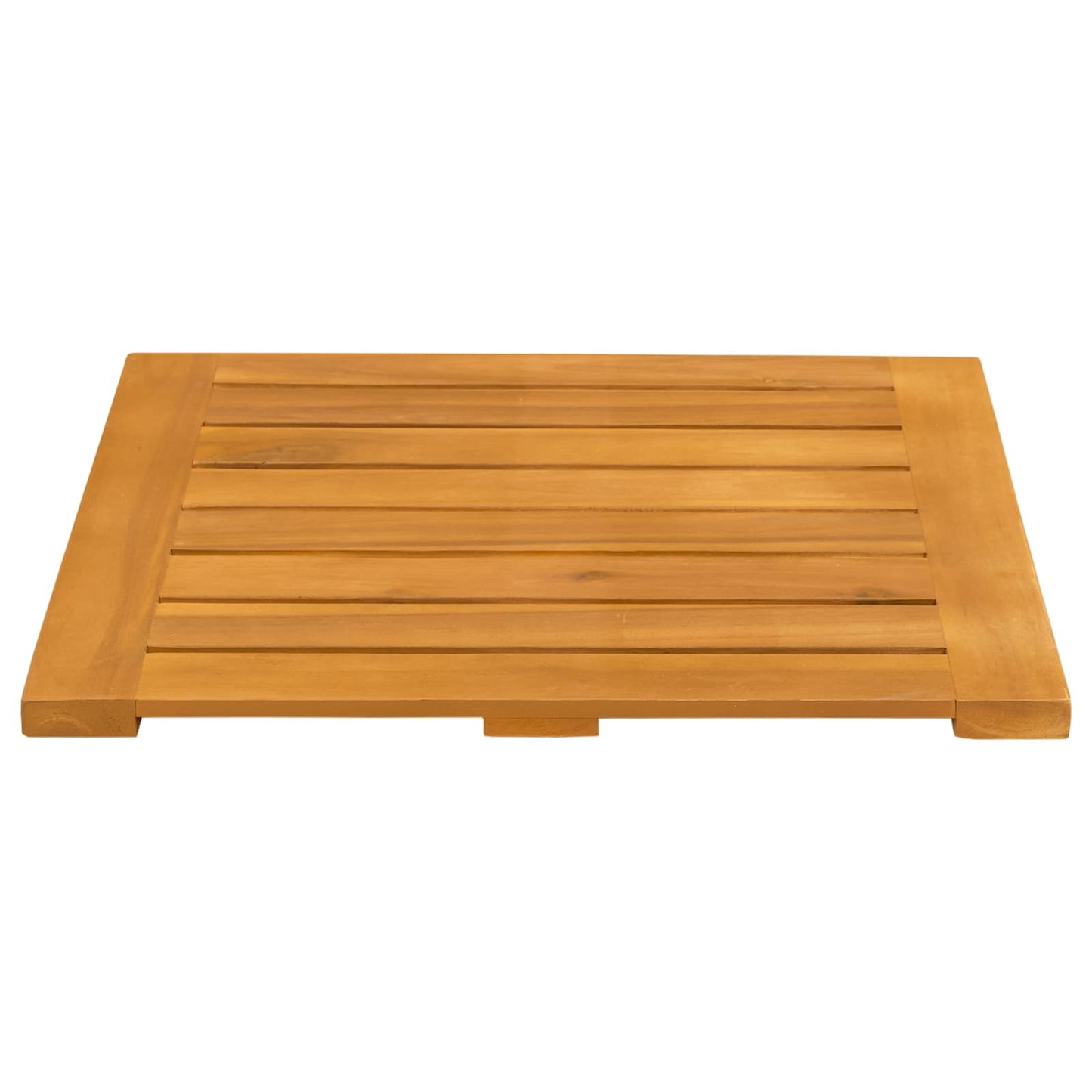 vidaXL Πατάκι μπάνιου Μονόχρωμο Καφέ 50 x 50 cm Στερεό Ξύλο Ακακίας