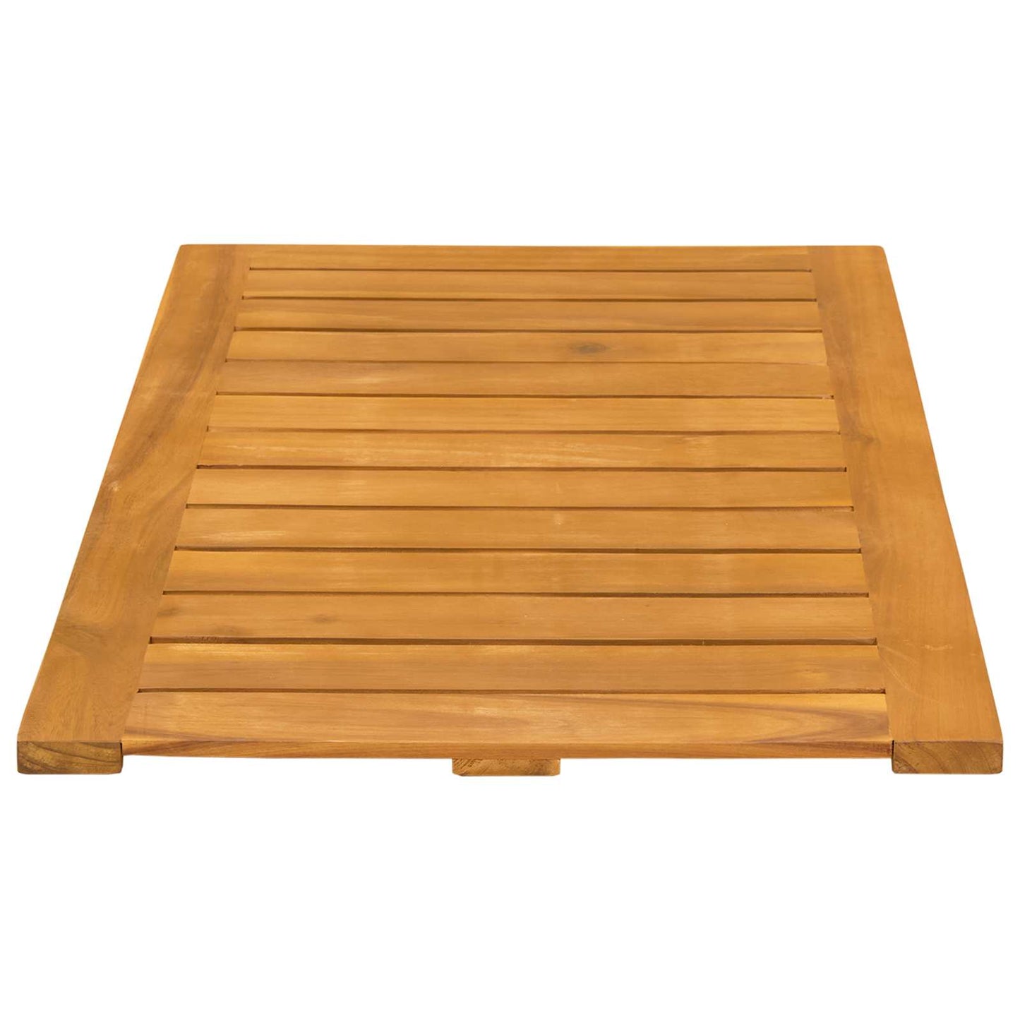 vidaXL Πατάκι μπάνιου Μονόχρωμο Καφέ 80 x 50 cm Στερεό Ξύλο Ακακίας