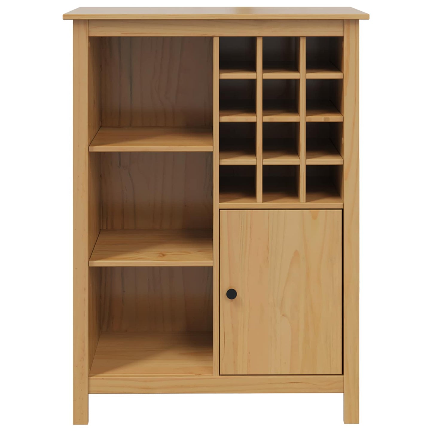 vidaXL Ντουλάπι κρασιού HILL Μέλι Καφέ 79.5 x 40 x 107.5 εκ