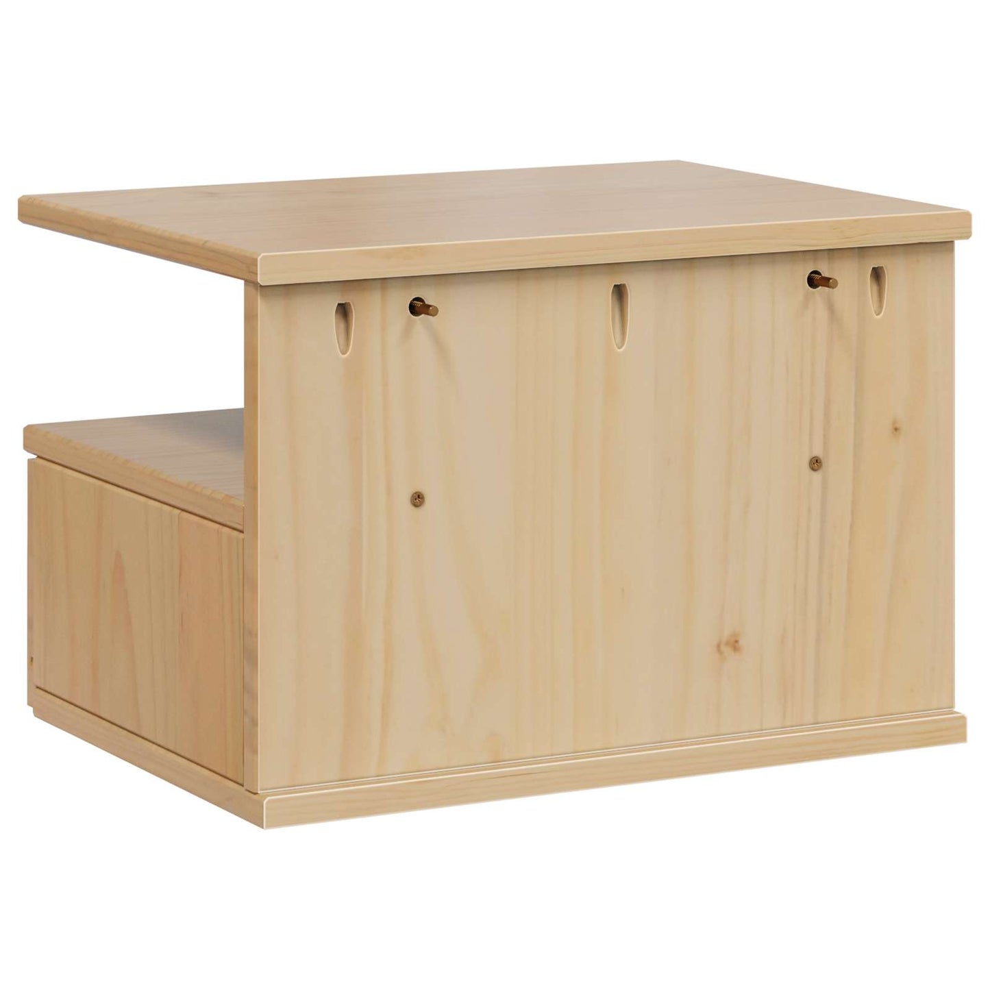 vidaXL Κομοδίνο Μέλι Καφέ 40 x 31 x 27 εκ. Στερεό ξύλο πεύκου