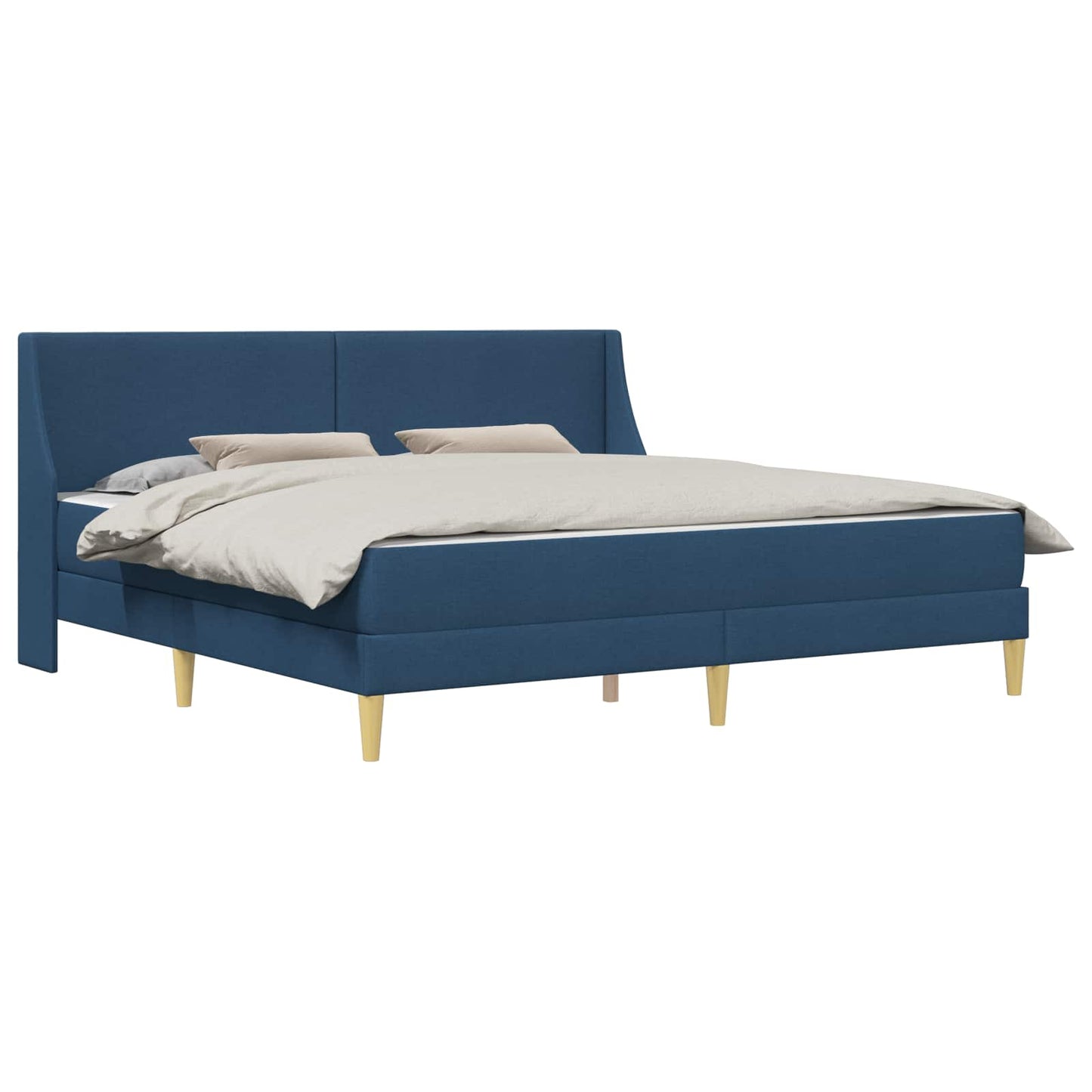 vidaXL Σκελετός κρεβατιού με στρώμα Μπλε 180 x 200 cm Πολυεστέρας