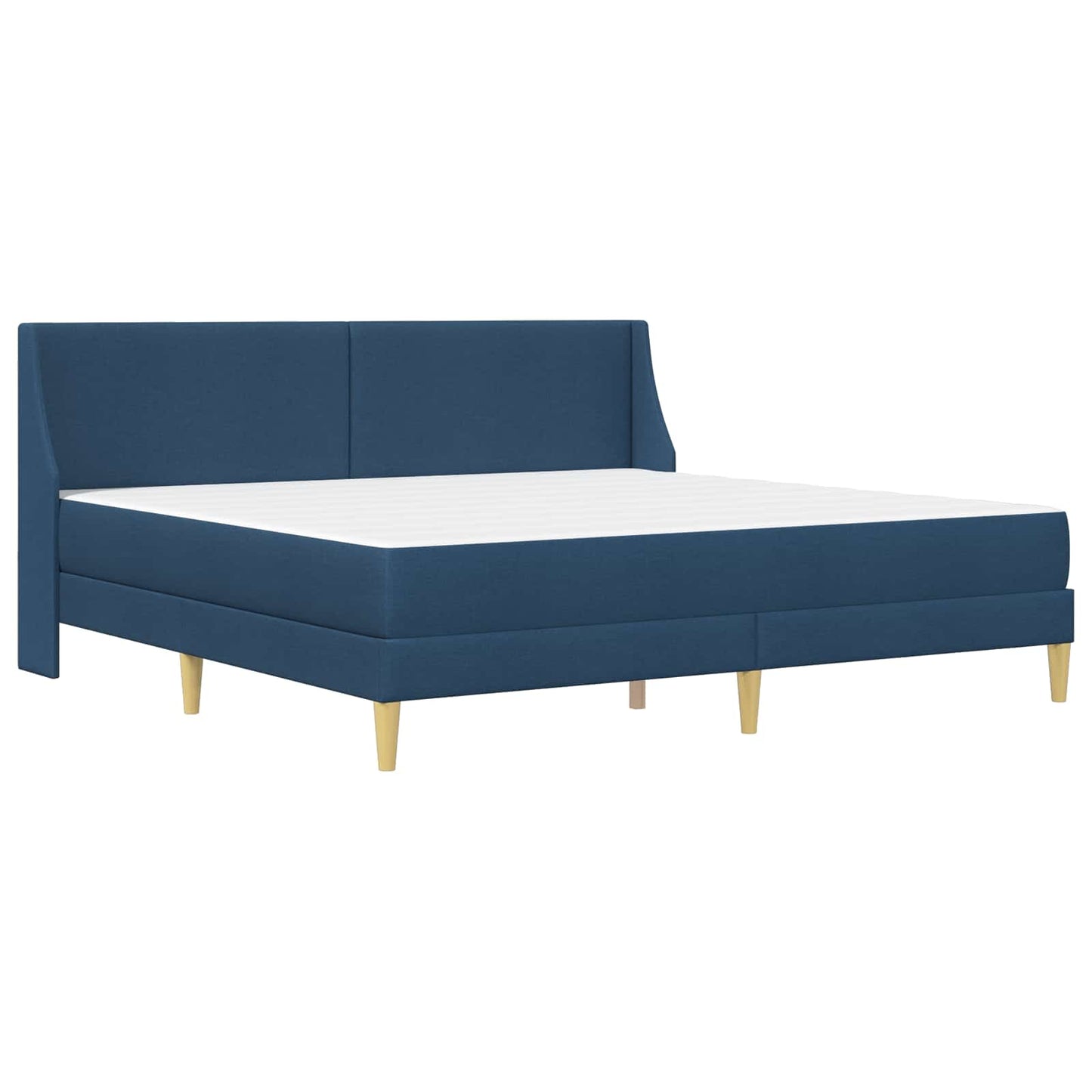 vidaXL Σκελετός κρεβατιού με στρώμα Μπλε 180 x 200 cm Πολυεστέρας