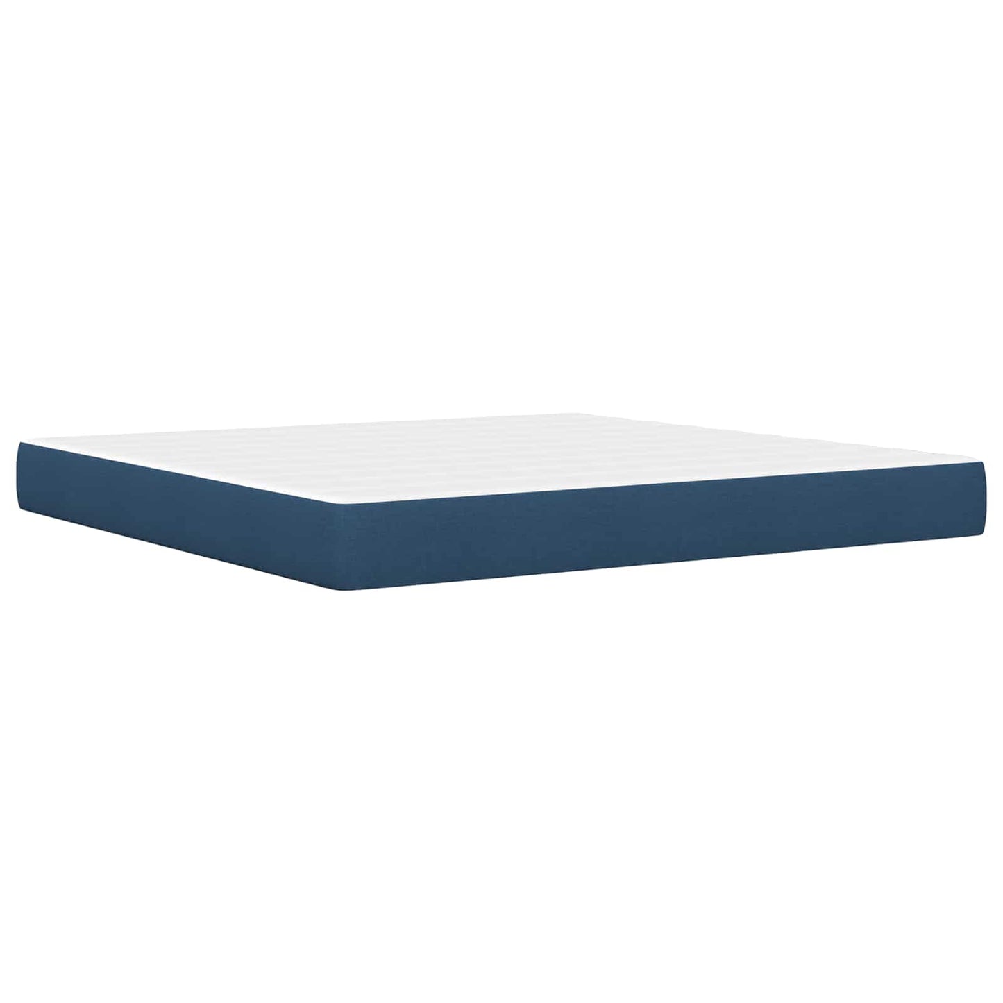 vidaXL Σκελετός κρεβατιού με στρώμα Μπλε 180 x 200 cm Πολυεστέρας