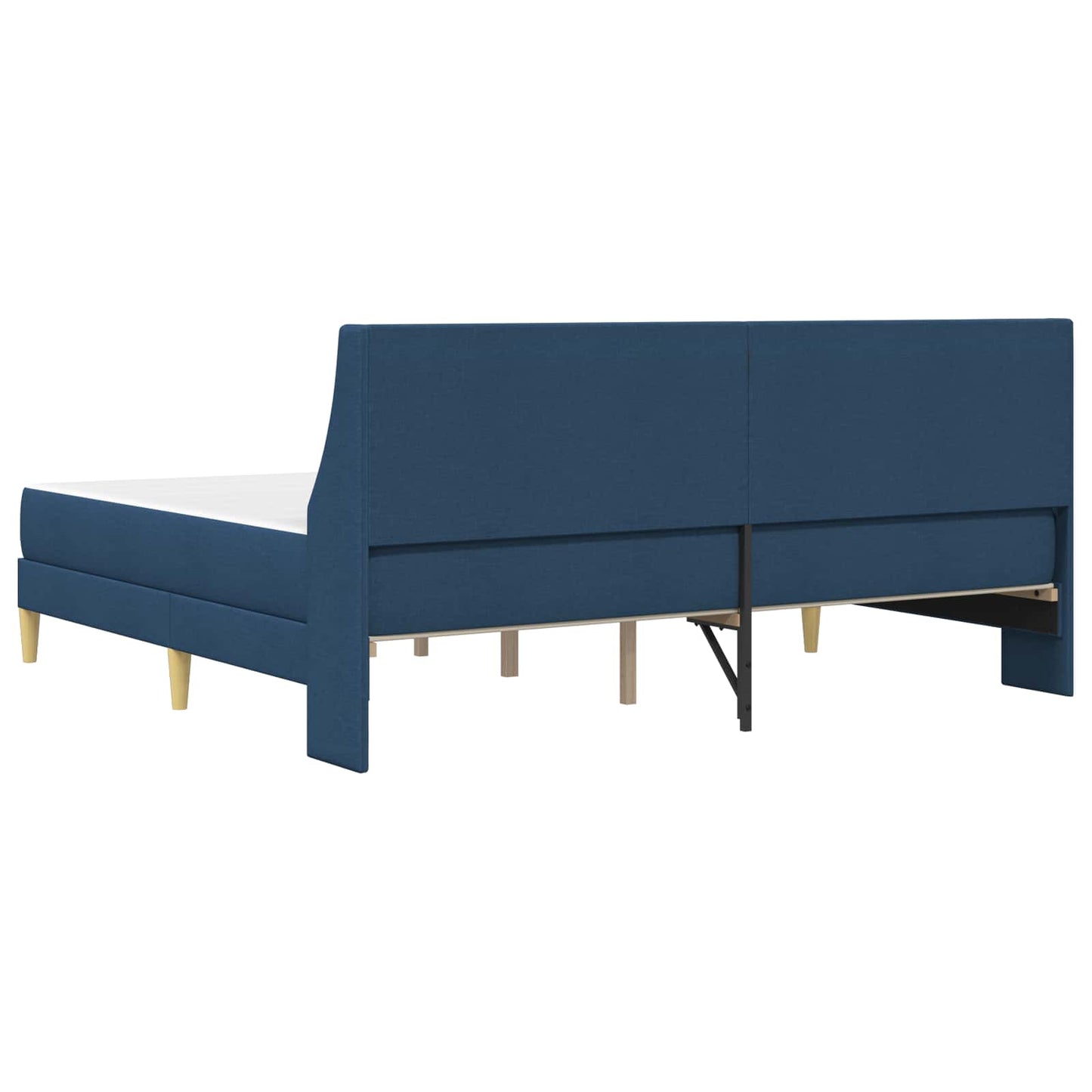vidaXL Σκελετός κρεβατιού με στρώμα Μπλε 180 x 200 cm Πολυεστέρας