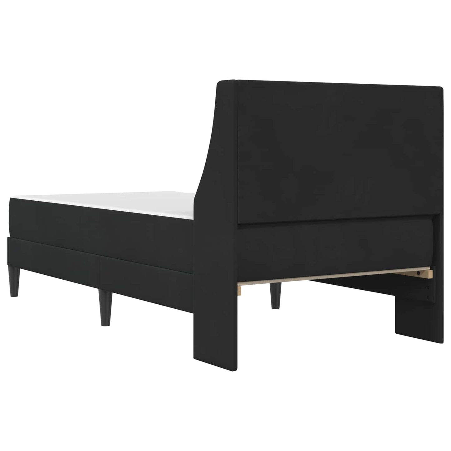 vidaXL Σκελετός κρεβατιού με στρώμα Μαύρο 80 x 200 cm Βελούδο