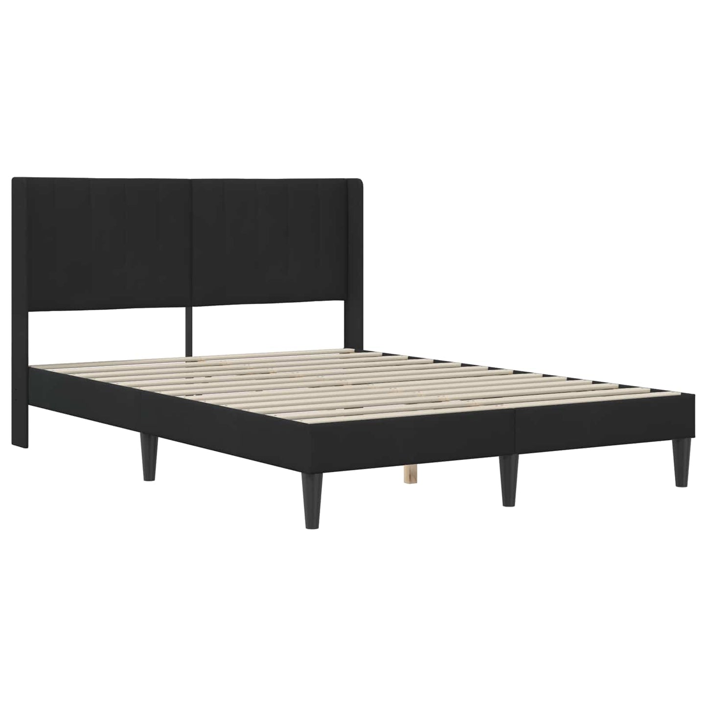 vidaXL Σκελετός κρεβατιού με στρώμα Μαύρο 120 x 190 cm Βελούδο