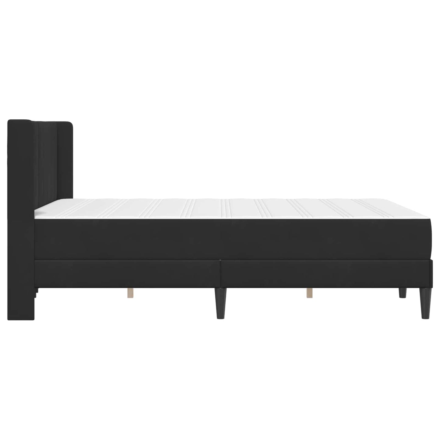 vidaXL Σκελετός κρεβατιού με στρώμα Μαύρο 120 x 190 cm Βελούδο