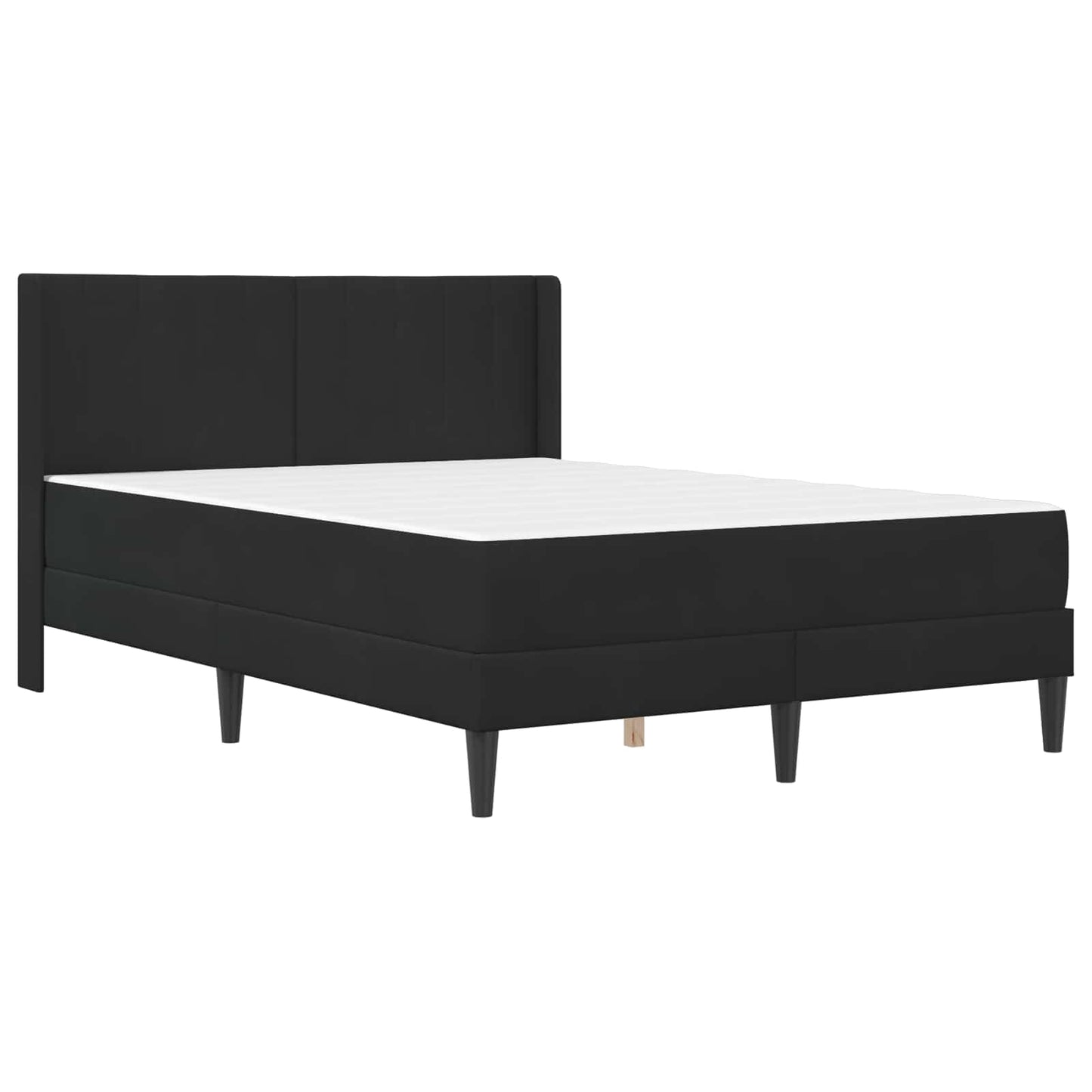 vidaXL Σκελετός κρεβατιού με στρώμα Μαύρο 120 x 200 cm Βελούδο