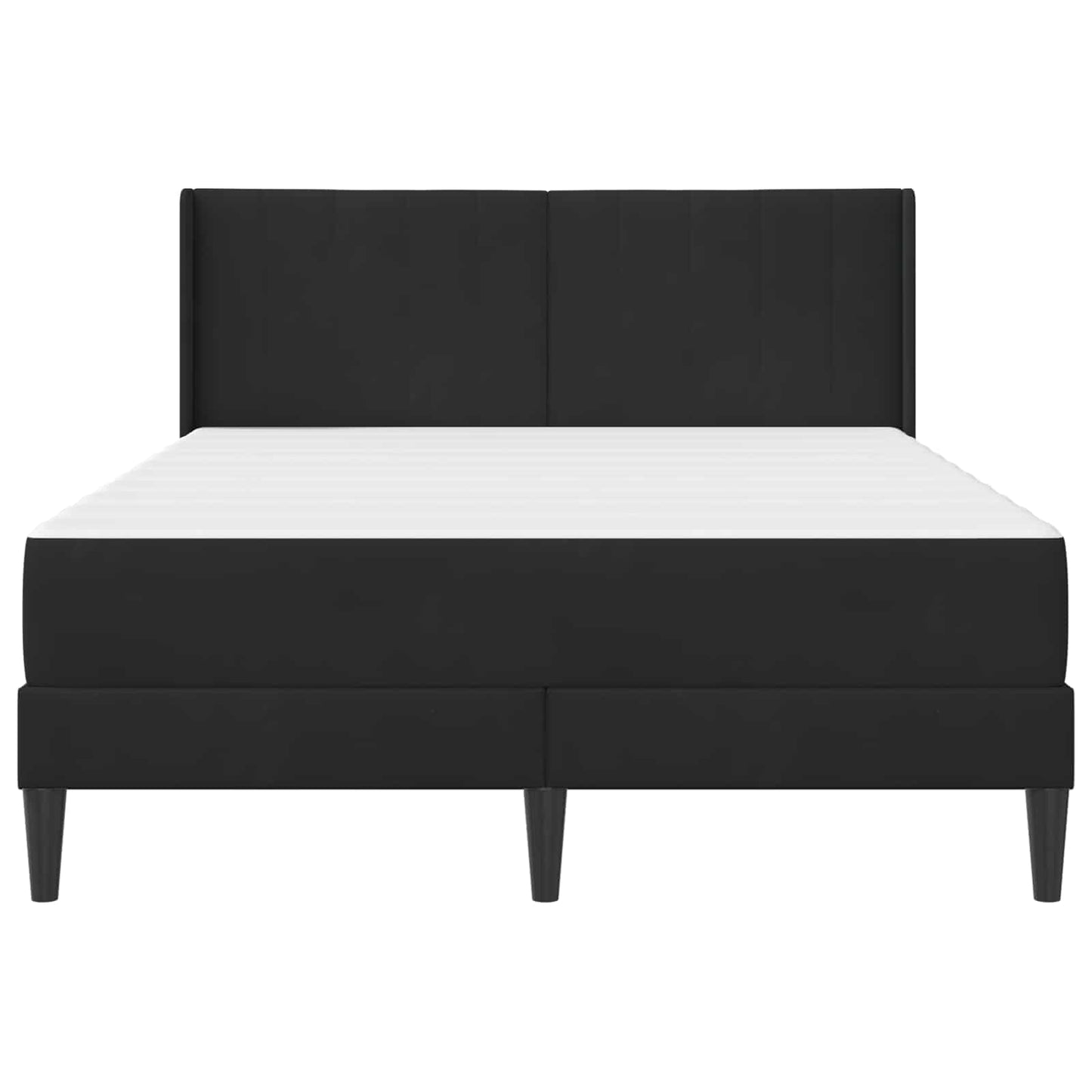 vidaXL Σκελετός κρεβατιού με στρώμα Μαύρο 140 x 190 cm Βελούδο