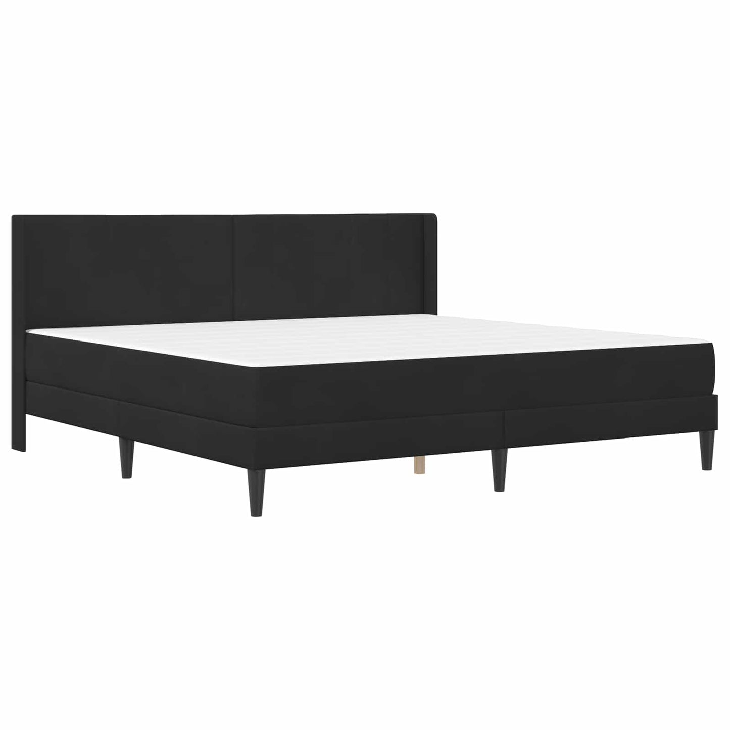 vidaXL Σκελετός κρεβατιού με στρώμα Μαύρο 180 x 200 cm Βελούδο