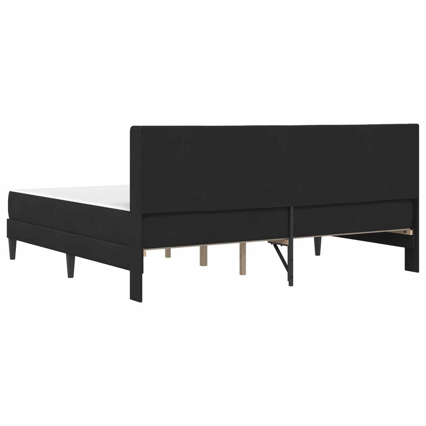 vidaXL Σκελετός κρεβατιού με στρώμα Μαύρο 180 x 200 cm Βελούδο
