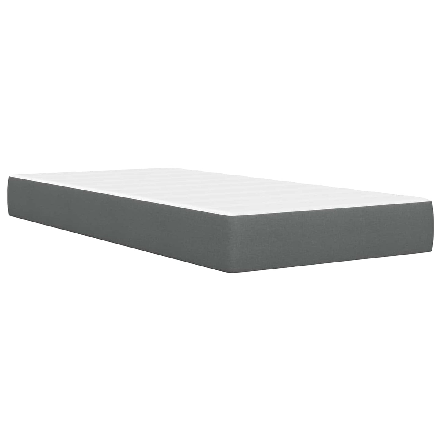 vidaXL Σκελετός Κρεβατιού Σκούρο Γκρι 90 x 190 cm Πολυεστέρας