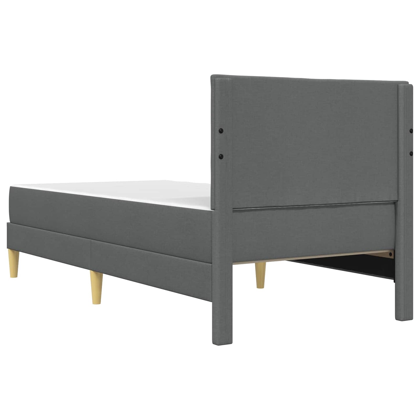 vidaXL Σκελετός Κρεβατιού Σκούρο Γκρι 90 x 200 cm Πολυεστέρας