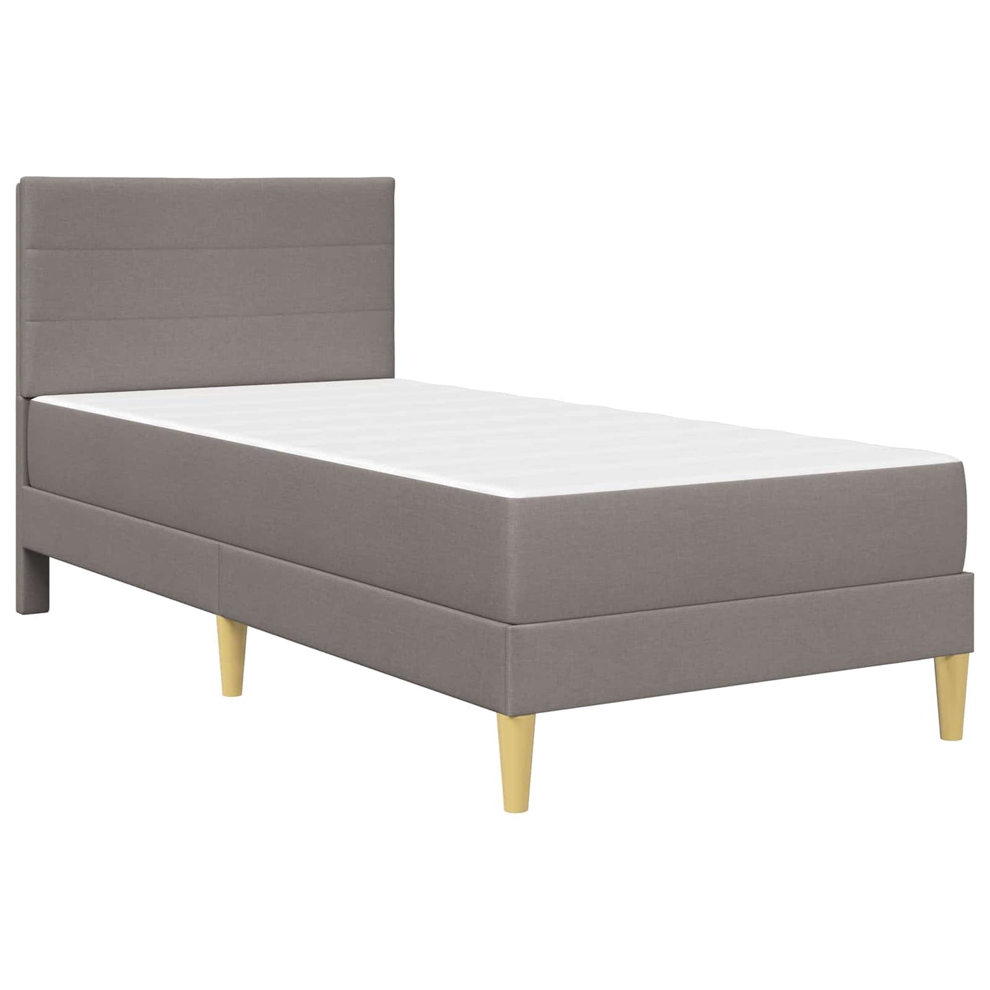 vidaXL Σκελετός Κρεβατιού Taupe 90 x 200 cm Πολυεστέρας