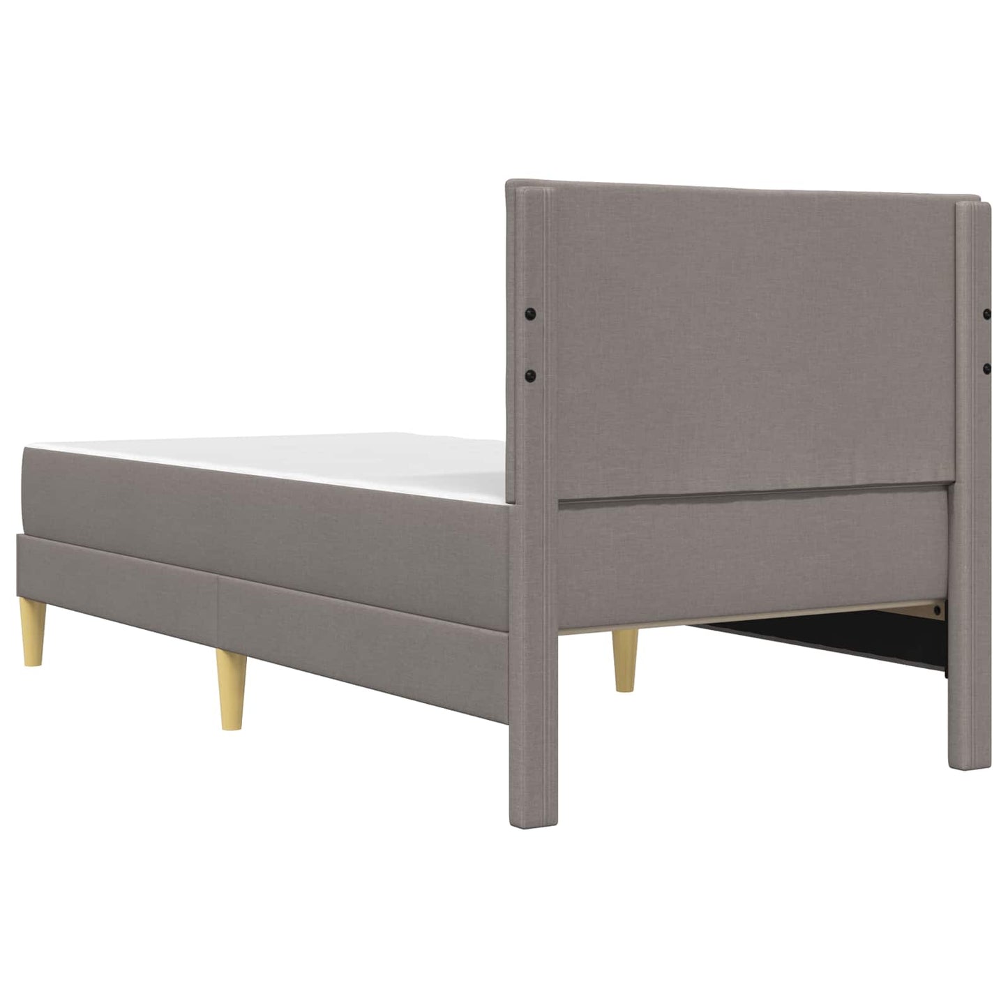 vidaXL Σκελετός Κρεβατιού Taupe 90 x 200 cm Πολυεστέρας