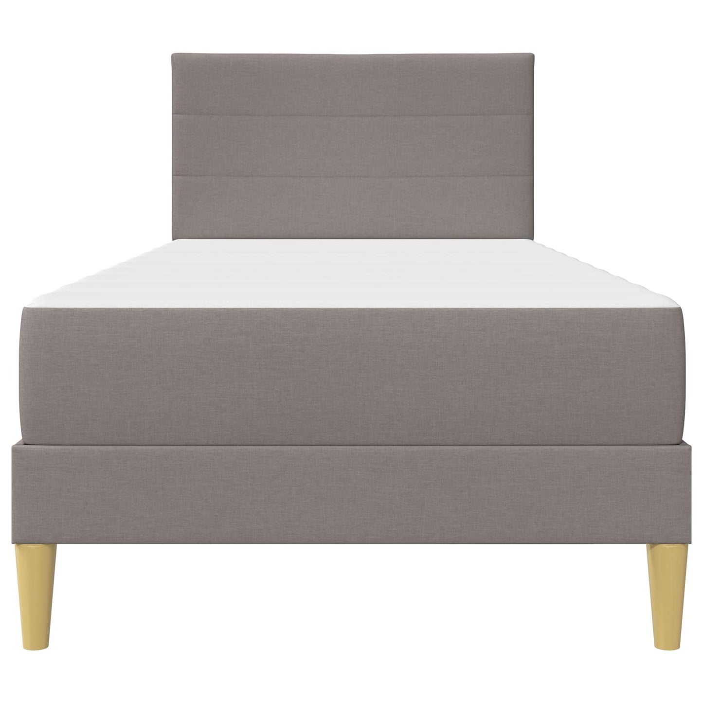 vidaXL Σκελετός Κρεβατιού Taupe 90 x 200 cm Πολυεστέρας
