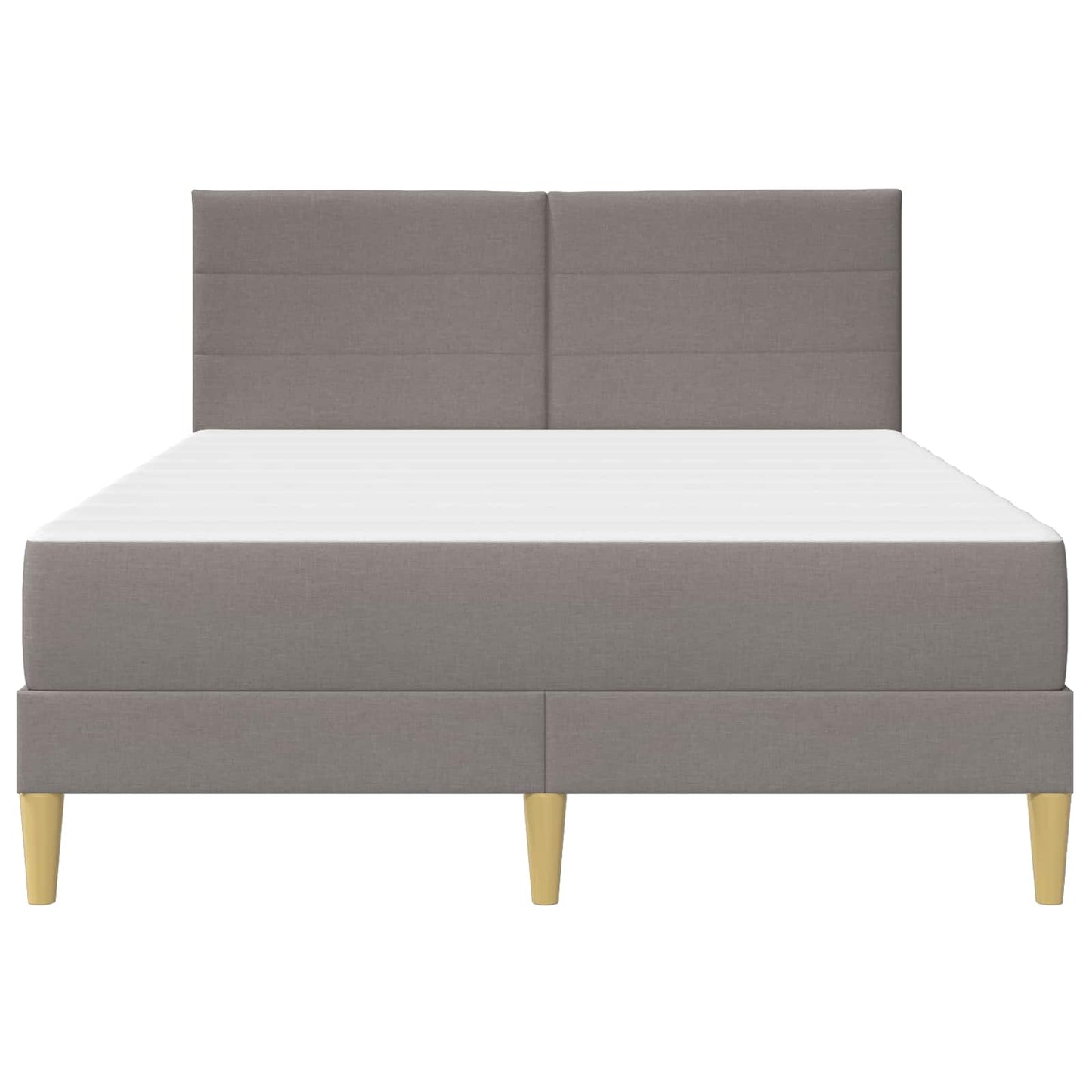 vidaXL Σκελετός Κρεβατιού Taupe 140 x 200 cm Πολυεστέρας