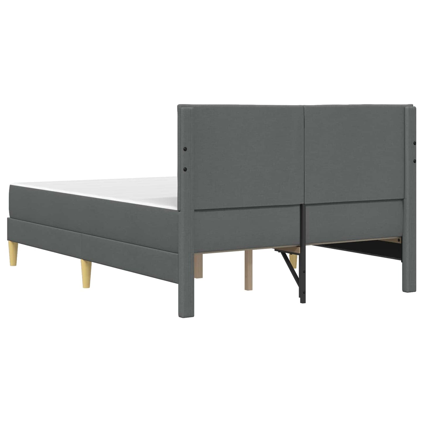 vidaXL Σκελετός Κρεβατιού Σκούρο Γκρι 160 x 200 cm Πολυεστέρας