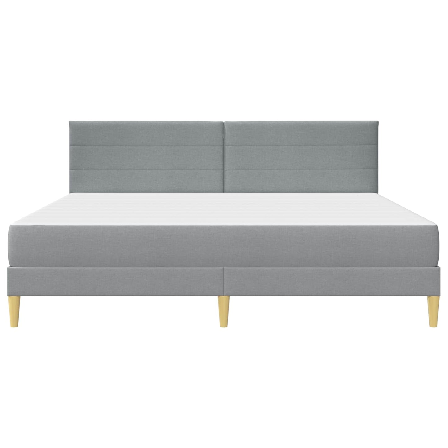 vidaXL Σκελετός Κρεβατιού Ανοιχτό γκρι 180 x 200 cm Πολυεστέρας