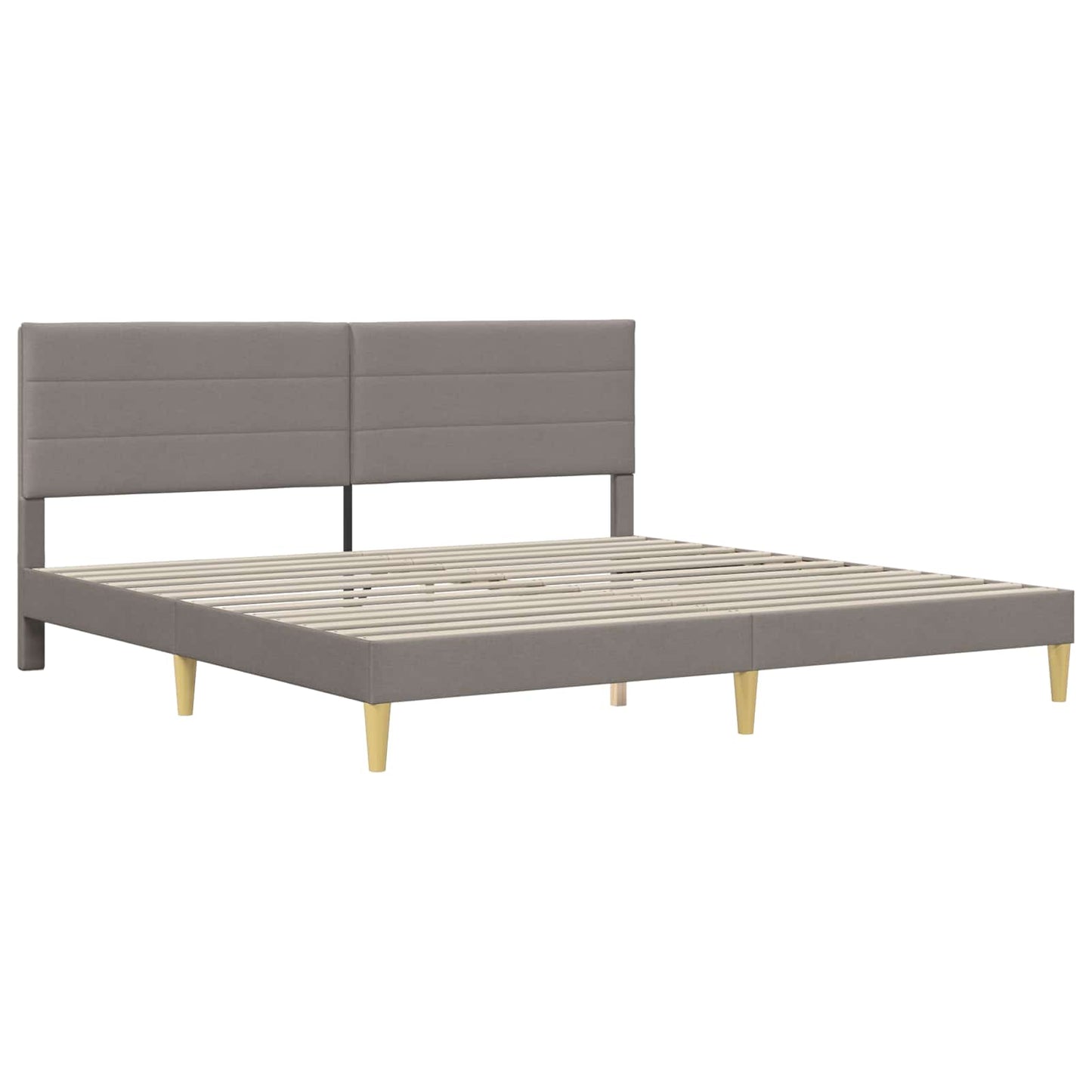 vidaXL Σκελετός Κρεβατιού Taupe 180 x 200 cm Πολυεστέρας