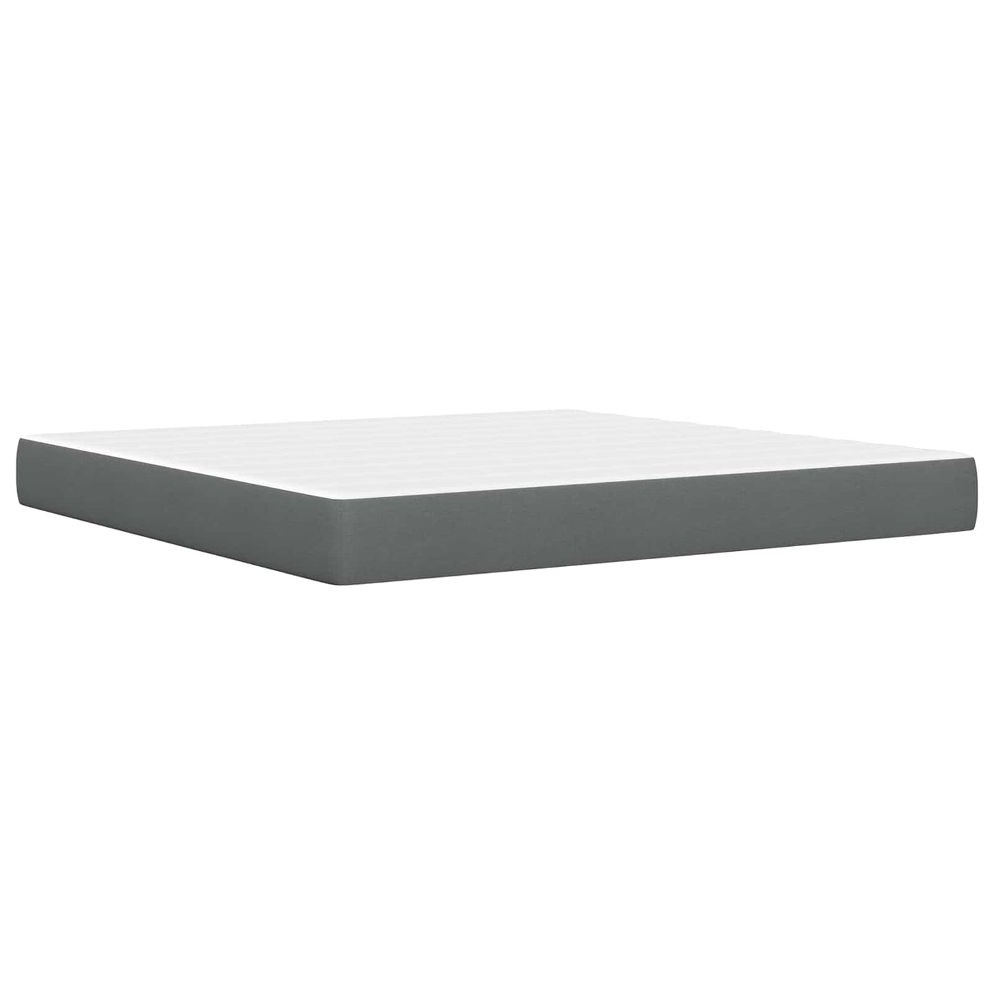 vidaXL Σκελετός Κρεβατιού Σκούρο Γκρι 200 x 200 cm Πολυεστέρας