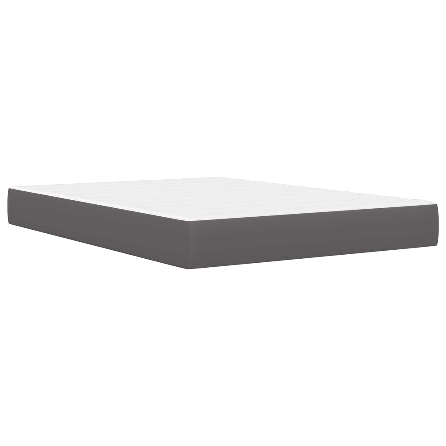 vidaXL Σκελετός Κρεβατιού με κεφαλάρι Γκρι 120 x 200 cm Τεχνητό Δέρμα