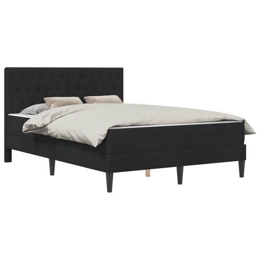 vidaXL Σκελετός κρεβατιού με στρώμα Μαύρο 160 x 200 cm Βελούδο