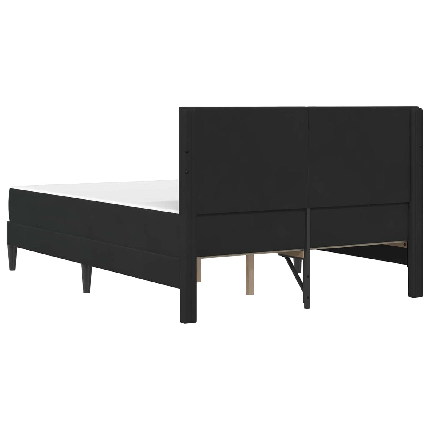 vidaXL Σκελετός κρεβατιού με στρώμα Μαύρο 160 x 200 cm Βελούδο