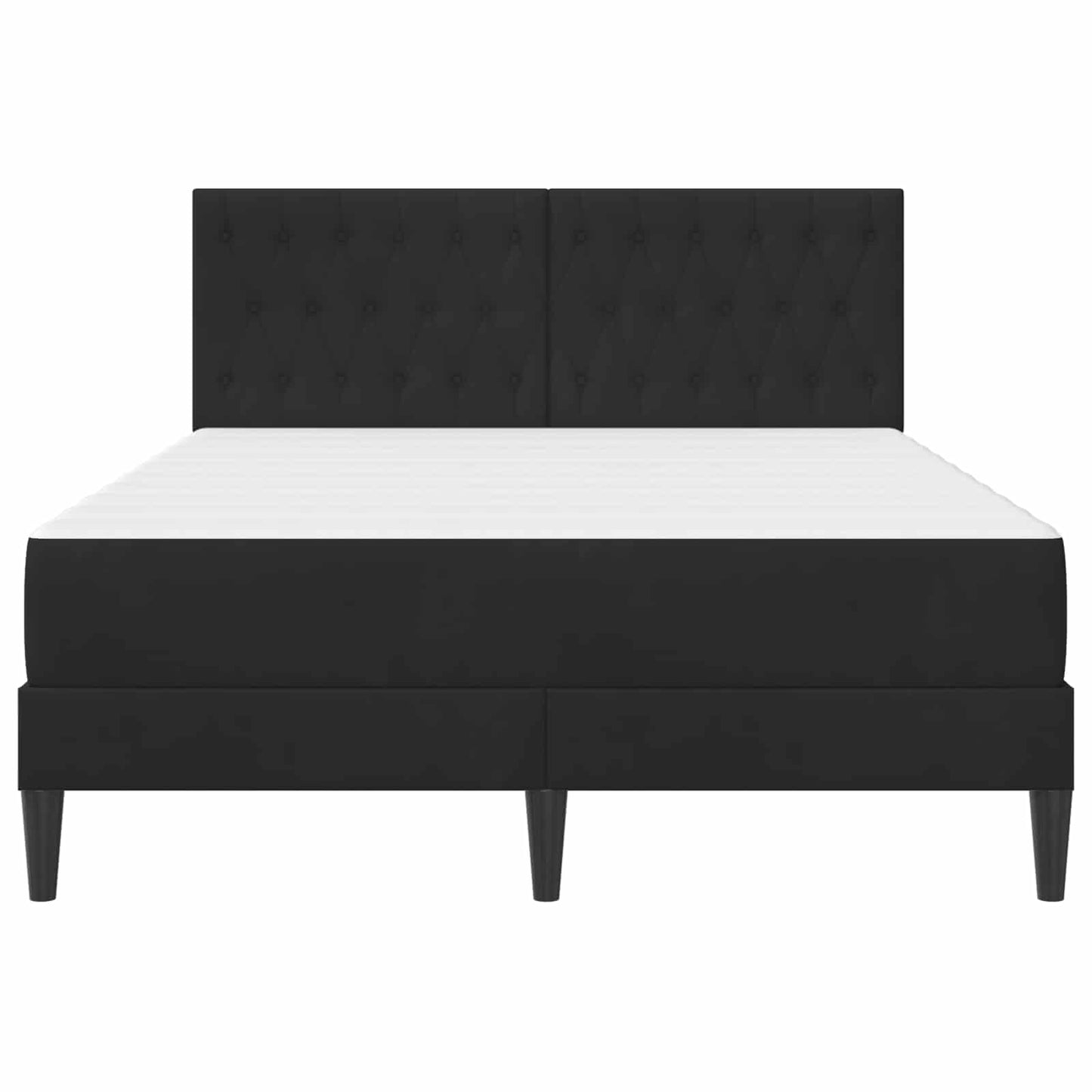 vidaXL Σκελετός κρεβατιού με στρώμα Μαύρο 160 x 200 cm Βελούδο