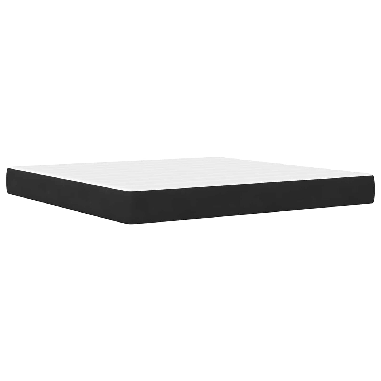vidaXL Σκελετός κρεβατιού με στρώμα Μαύρο 200 x 200 cm Βελούδο
