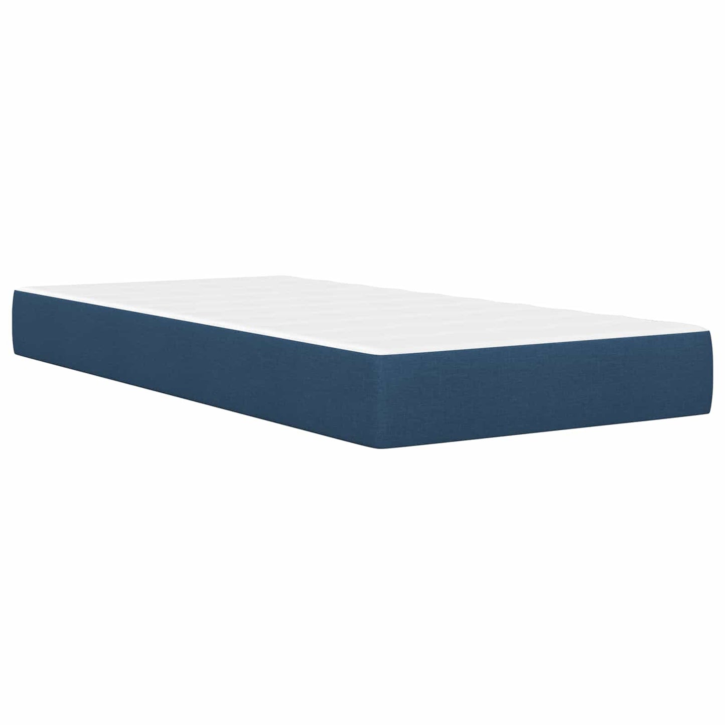 vidaXL Σκελετός κρεβατιού με στρώμα Μπλε 80 x 200 cm ύφασμα