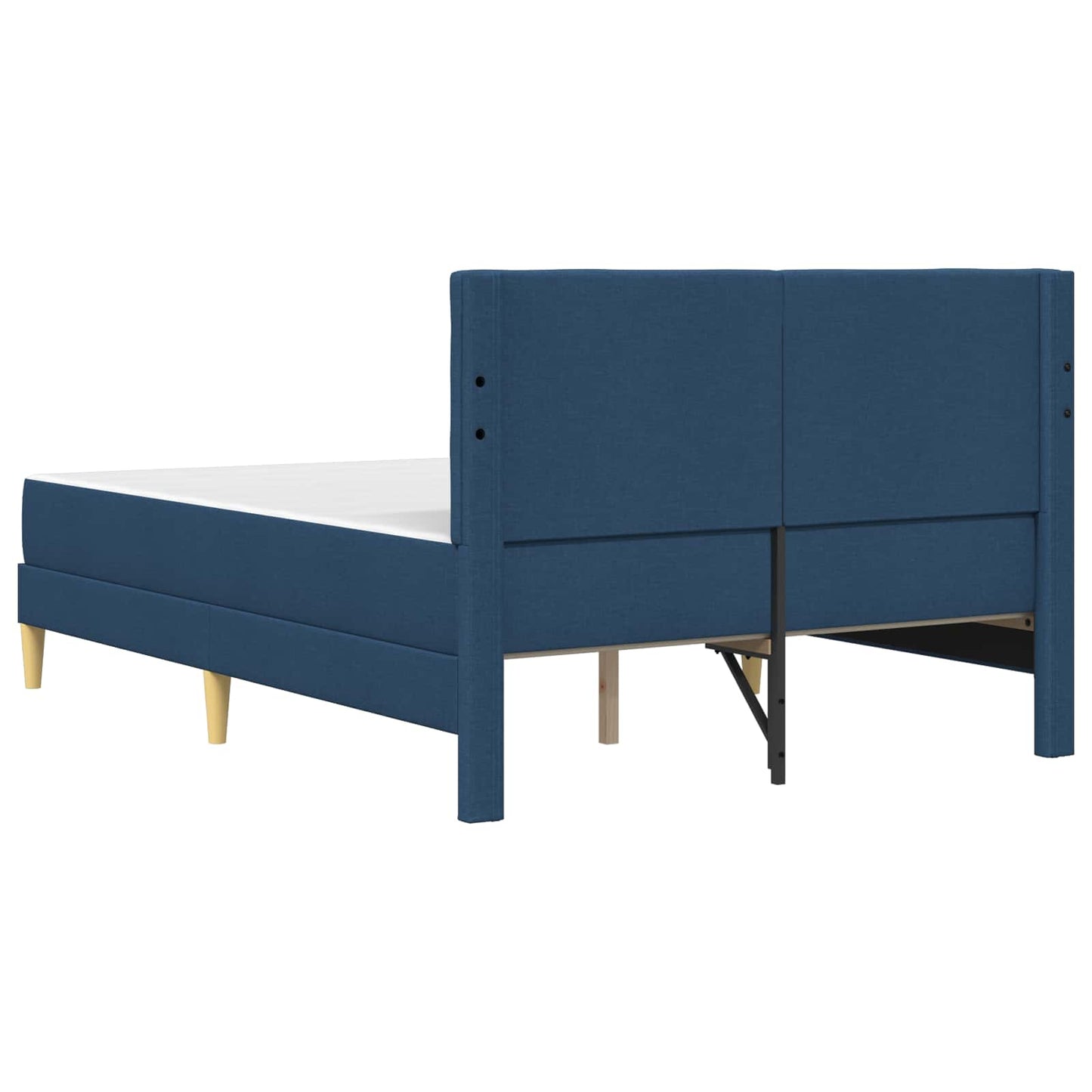 vidaXL Σκελετός κρεβατιού με στρώμα Μπλε 140 x 190 cm ύφασμα