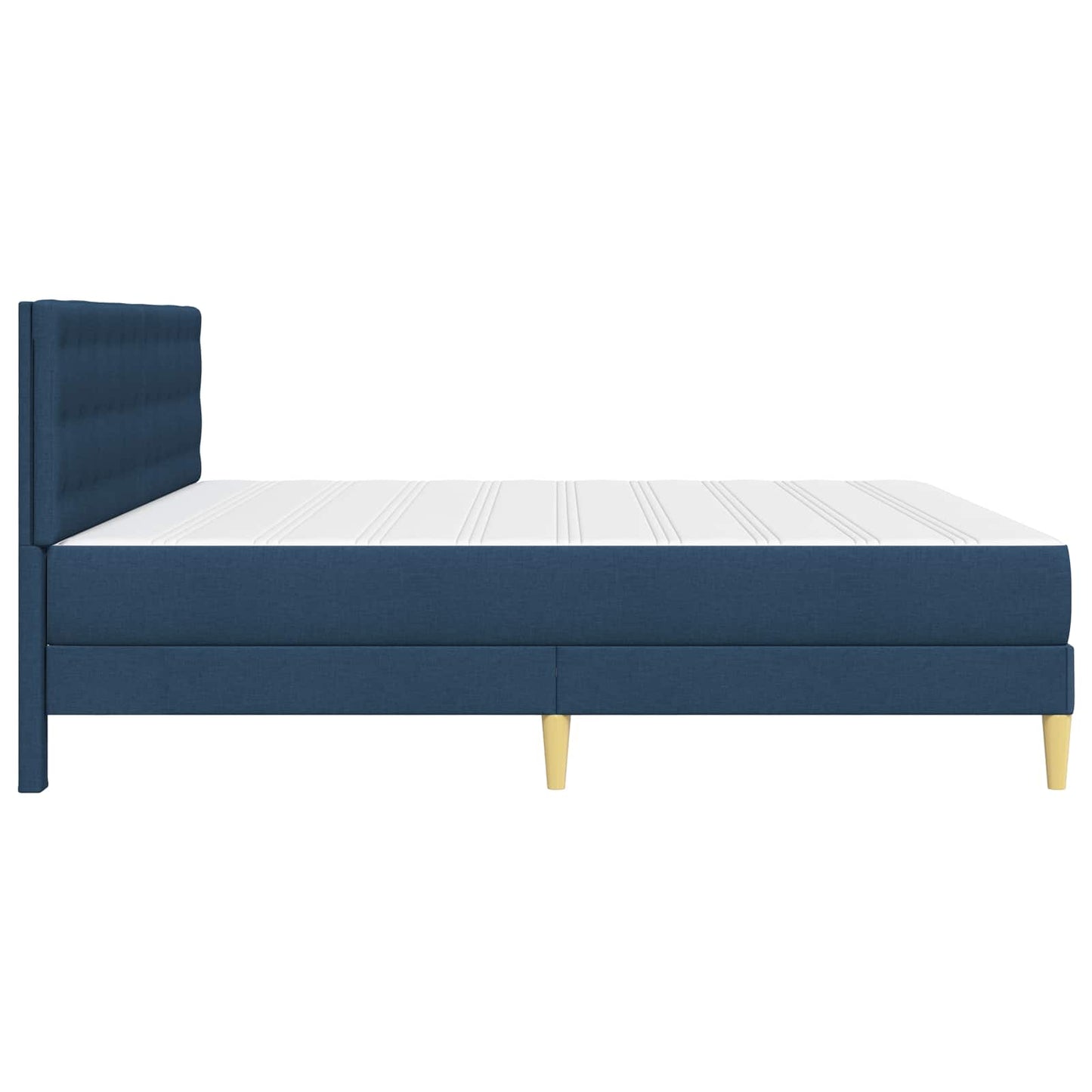 vidaXL Σκελετός κρεβατιού με στρώμα Μπλε 180 x 200 cm ύφασμα