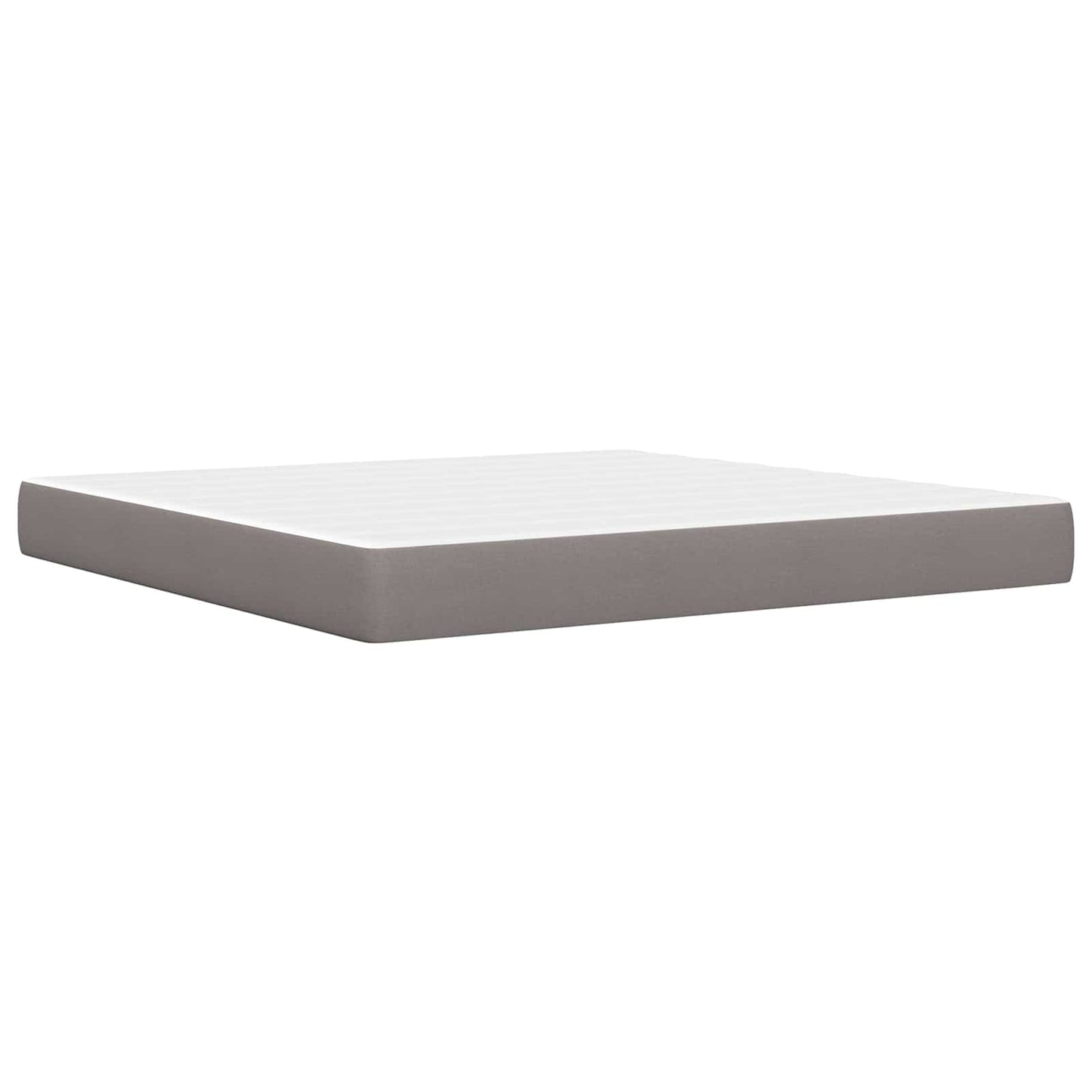 vidaXL Σκελετός κρεβατιού με στρώμα Taupe 200 x 200 cm ύφασμα