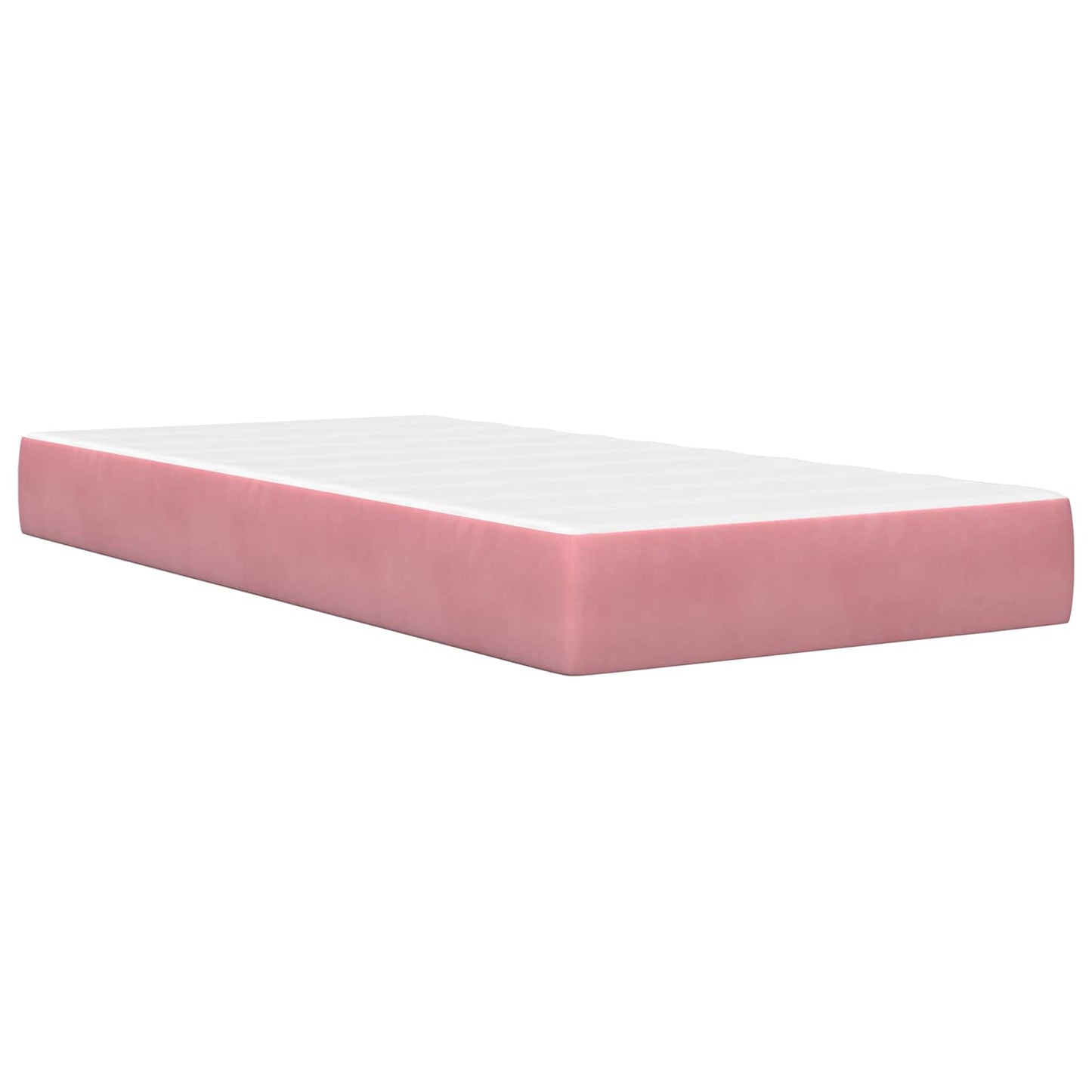 vidaXL Σκελετός Κρεβατιού με κεφαλάρι Ροζ 90 x 190 cm Βελούδο