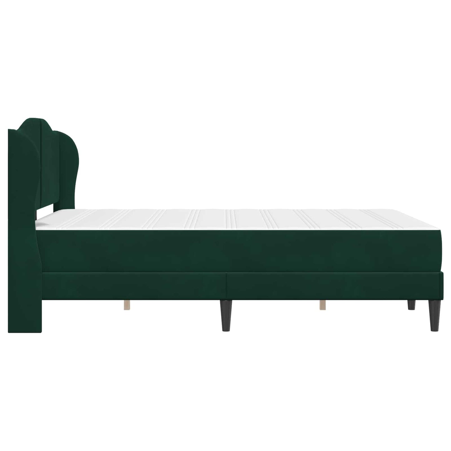 vidaXL Σκελετός Κρεβατιού 2 pcs Σκούρο Πράσινο 120 x 190 cm Βελούδο