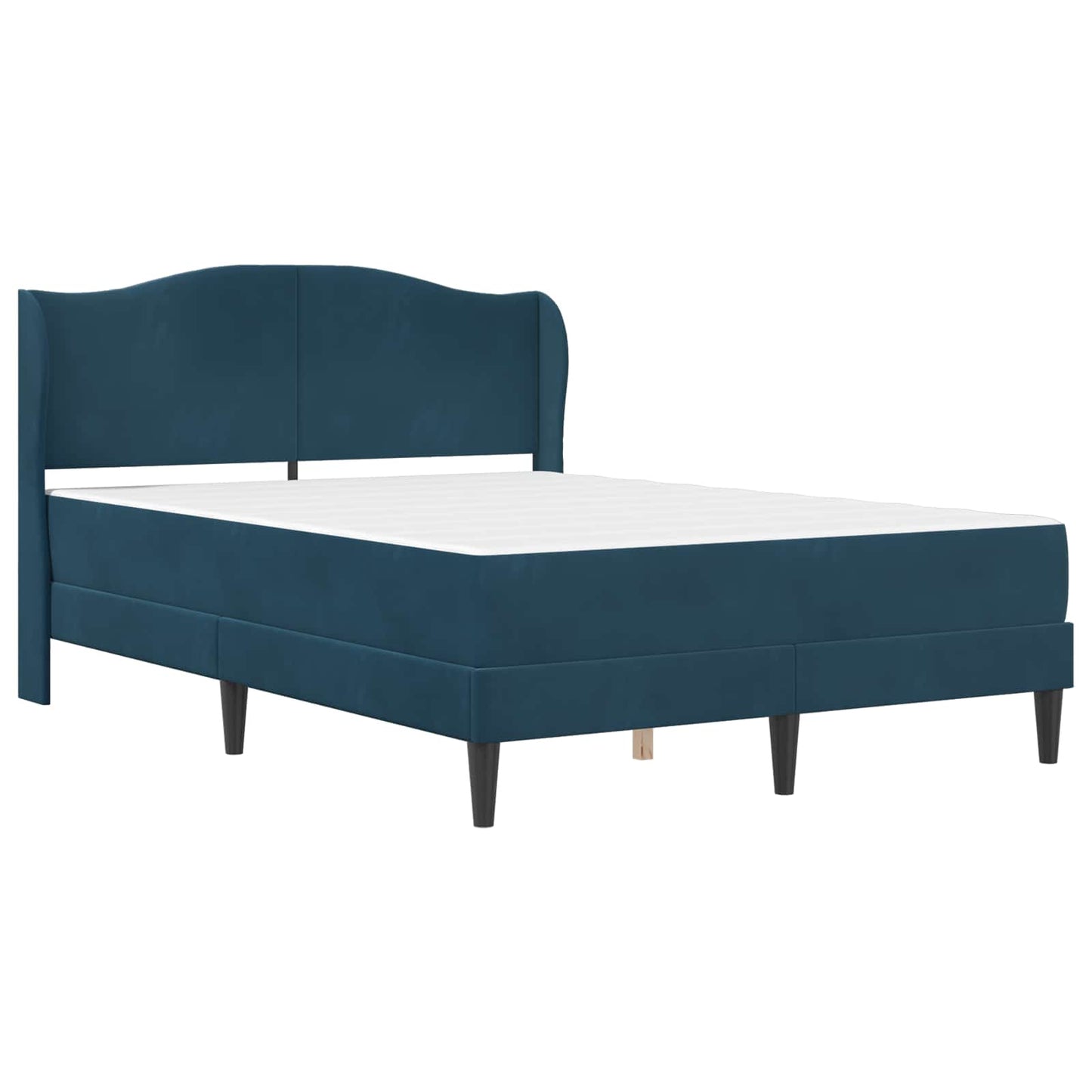 vidaXL Σκελετός Κρεβατιού με κεφαλάρι 2 pcs Μπλε 120 x 190 cm Βελούδο