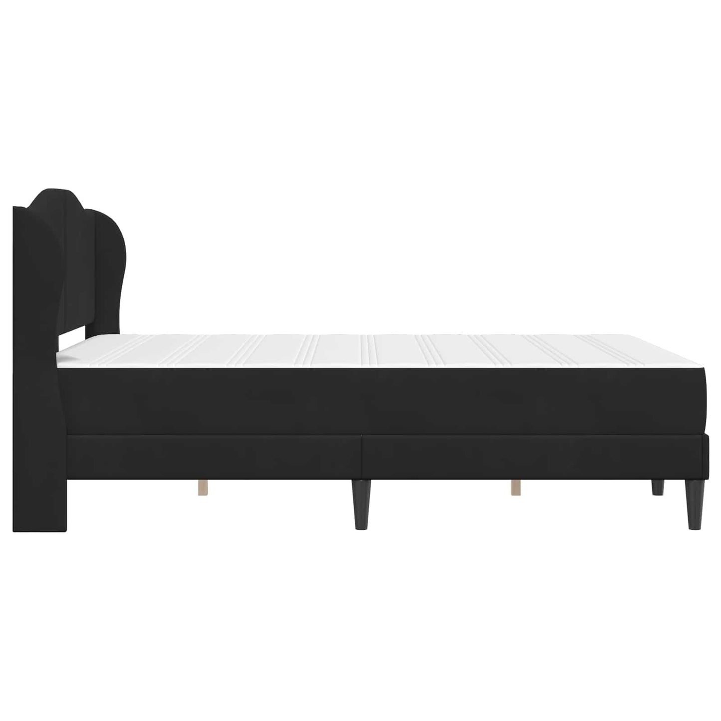 vidaXL Σκελετός Κρεβατιού με κεφαλάρι Μαύρο 160 x 200 cm Βελούδο