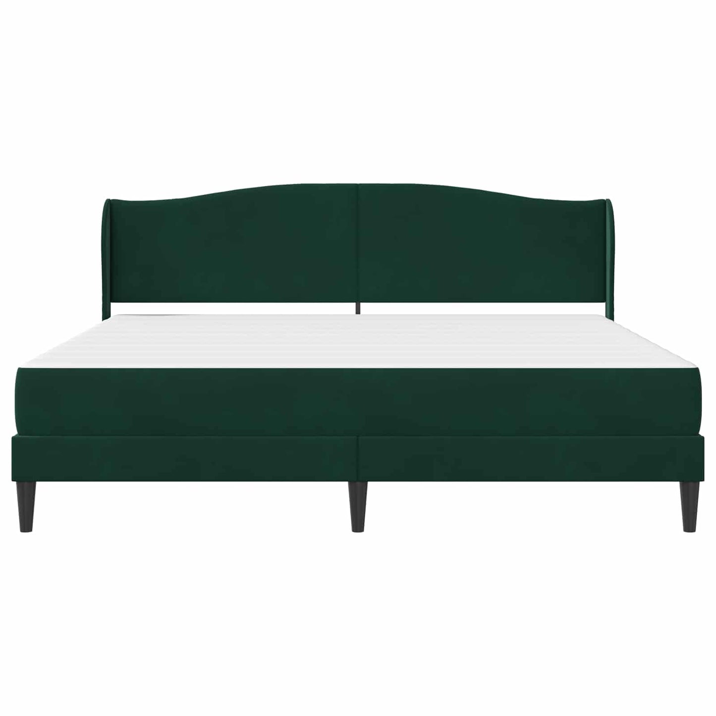 vidaXL Σκελετός Κρεβατιού Σκούρο Πράσινο 180 x 200 cm Βελούδο